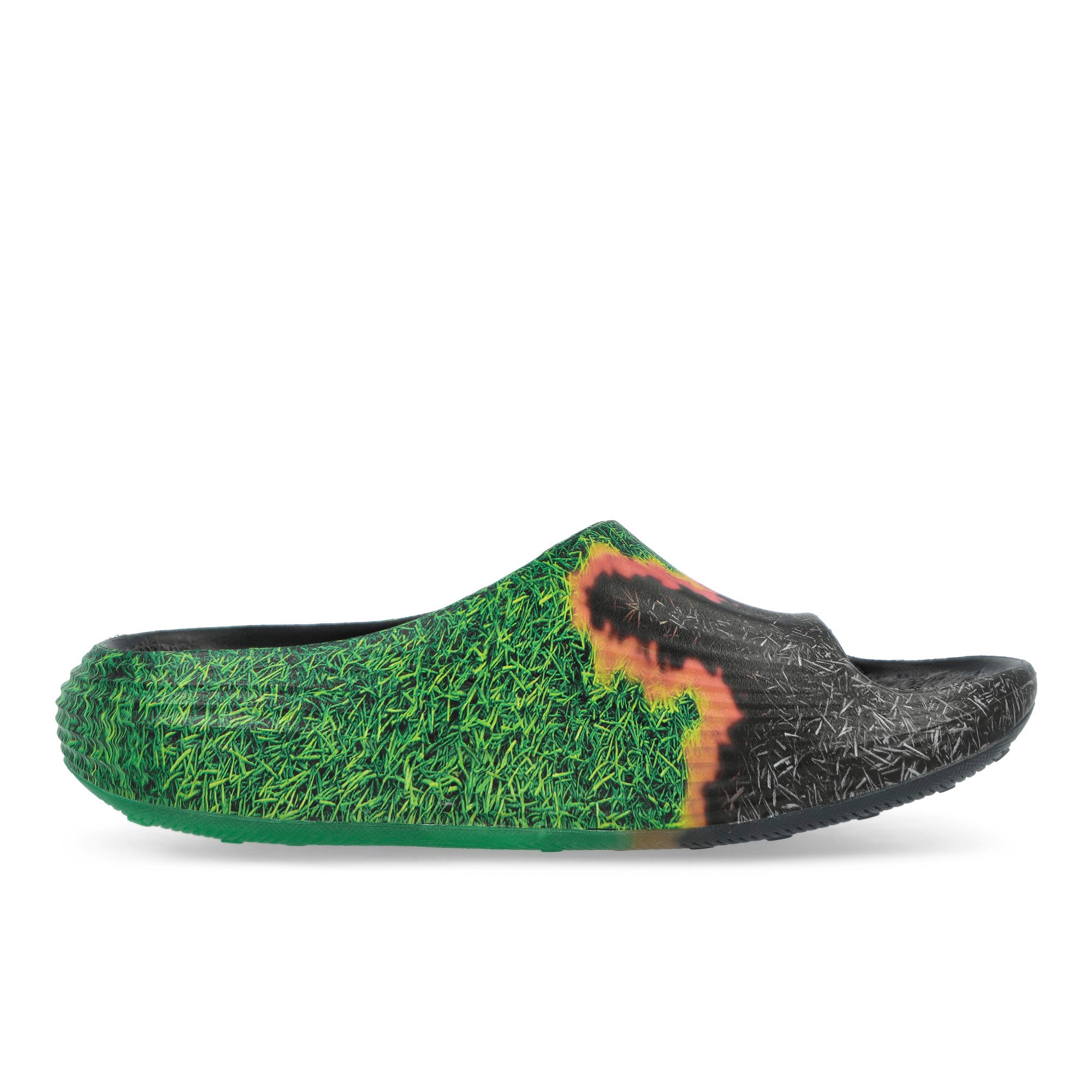 Nike Reactx Rejuven8 Slide QS .Swoosh Touch Grass Dark Smoke Grey / Black - Klly Green Slides, Sandals & Slippers IR0459 001 Silhouette | Overkill
