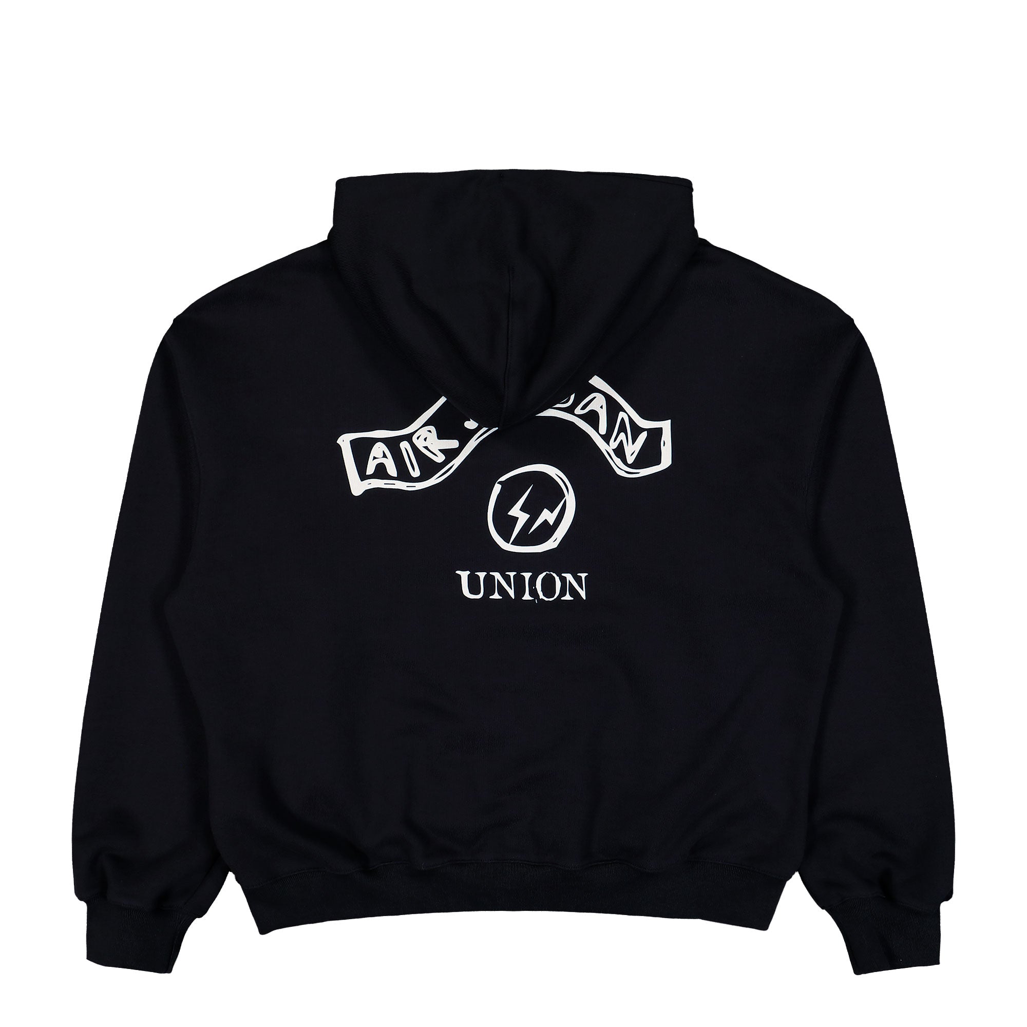 Fragment x Union x Jordan FZ Hoodie Black / Sail Hoodies IR0641 010 Close-up | Overkill