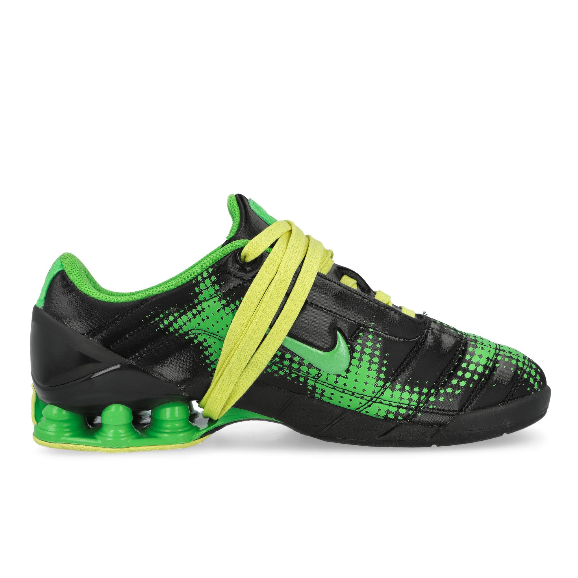 Nike Total90 Shox Magia Black / Spinach Green - Yellow Diamond - Black Low Top Sneakers IR8176 002 Silhouette | Overkill