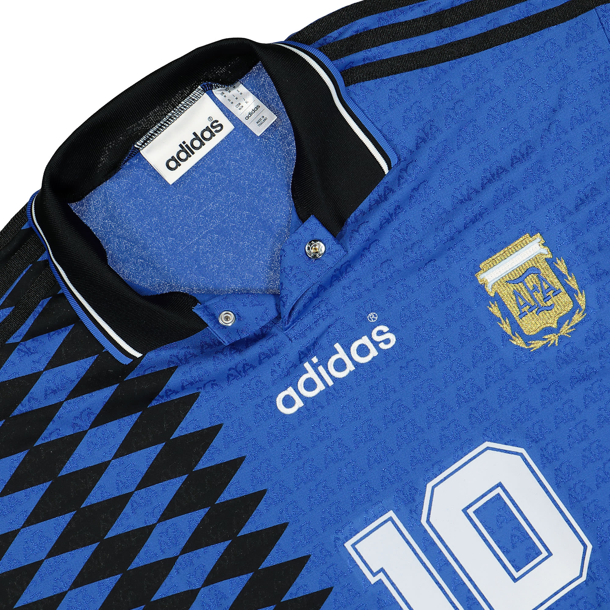 adidas AFA Away Jersey 94 Blue T-Shirts Close-up | Overkill