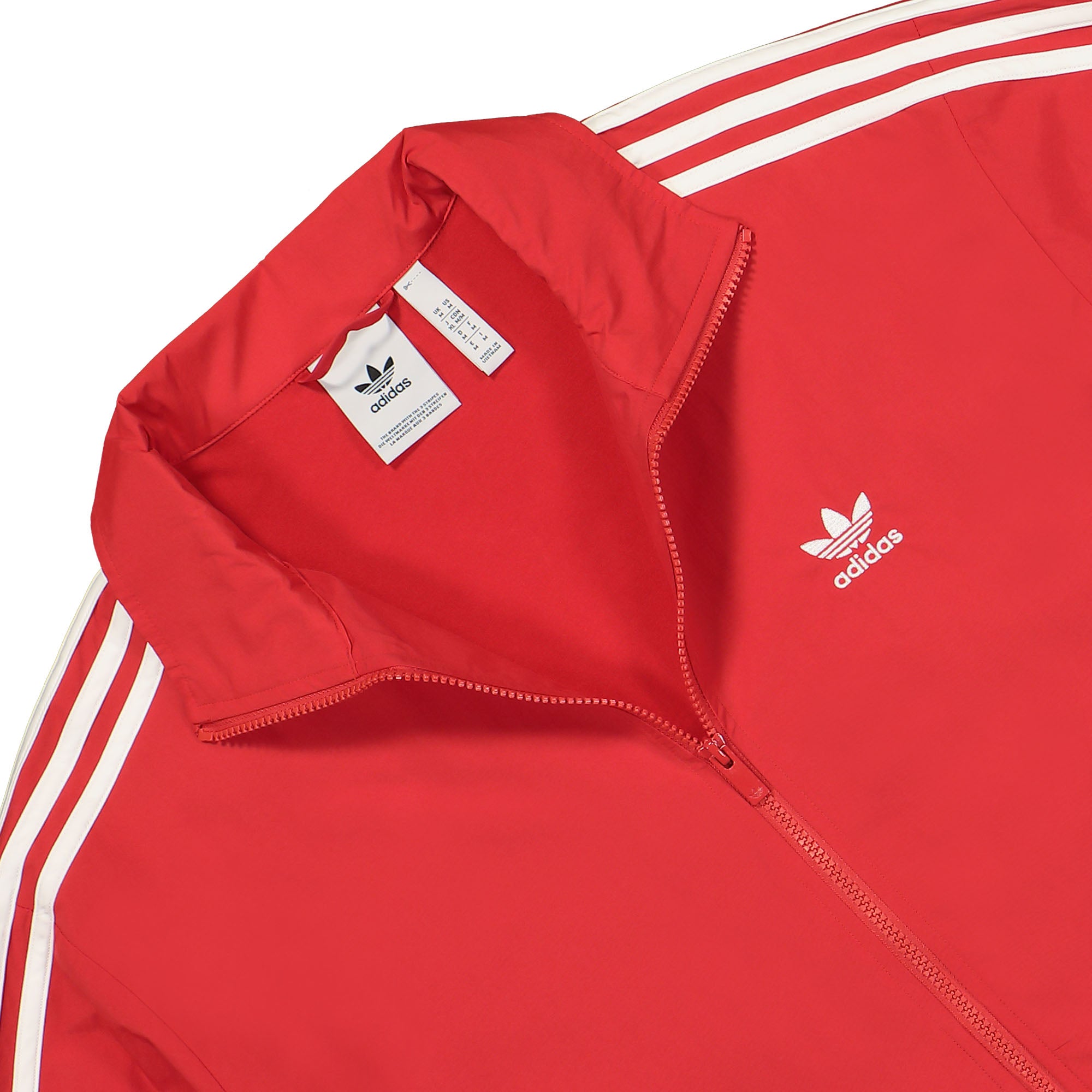 adidas Woven Firebird Tracktop Better Scarlet Track Jackets Close-up | Overkill