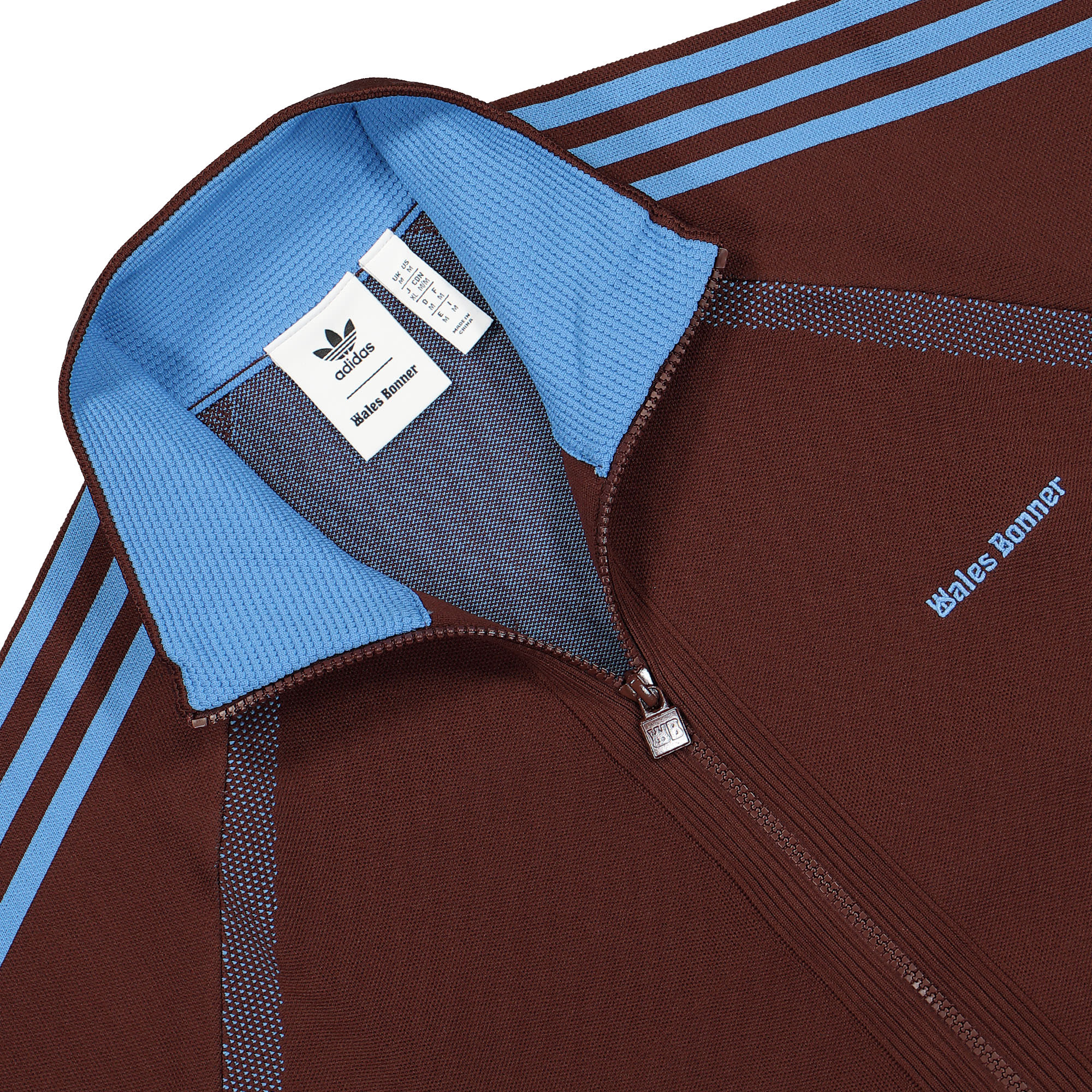 adidas Wales Bonner x adidas Knit Tracktop Mystery Brown Track Jackets Close-up | Overkill