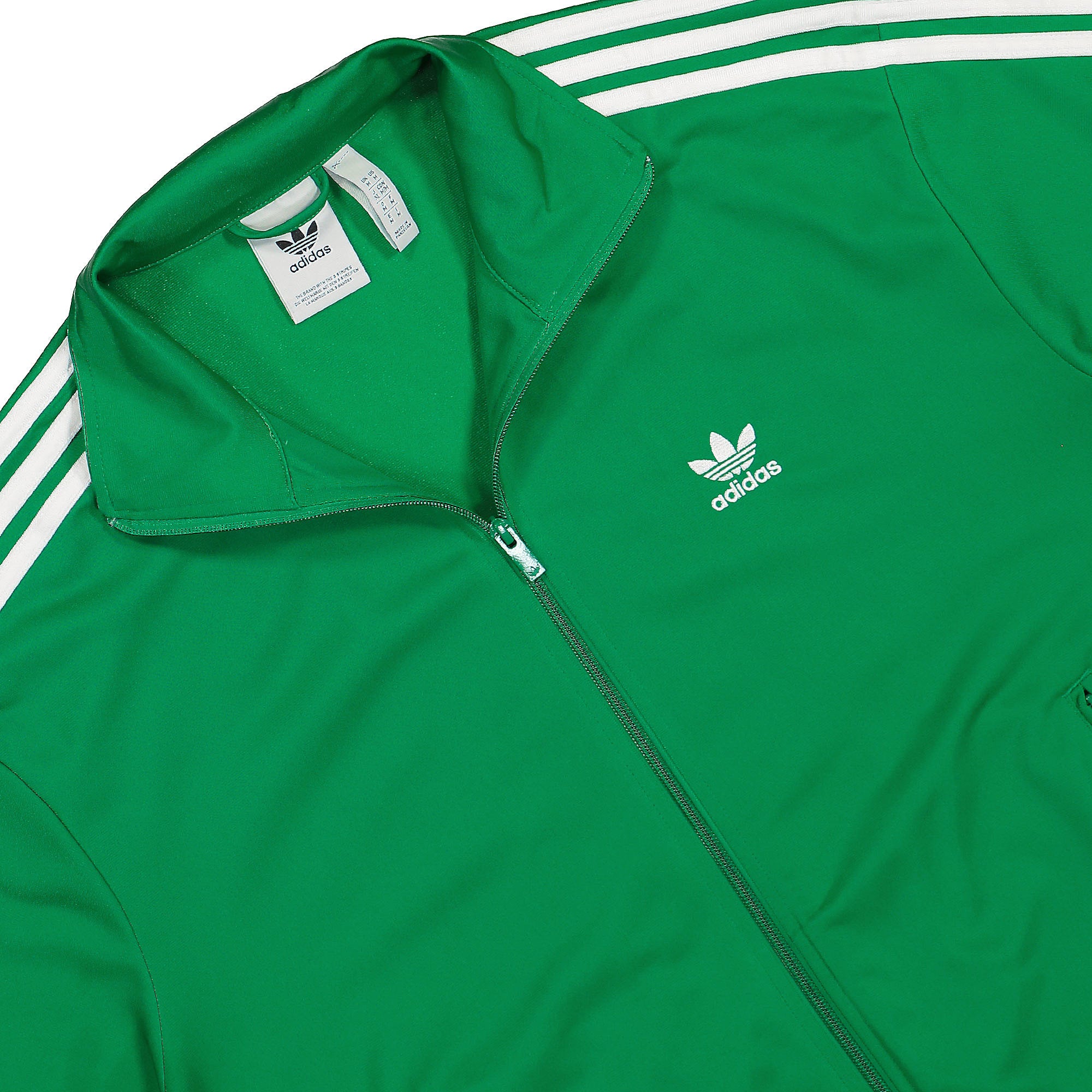 adidas Firebird Track Top Green Track Jackets Close-up | Overkill