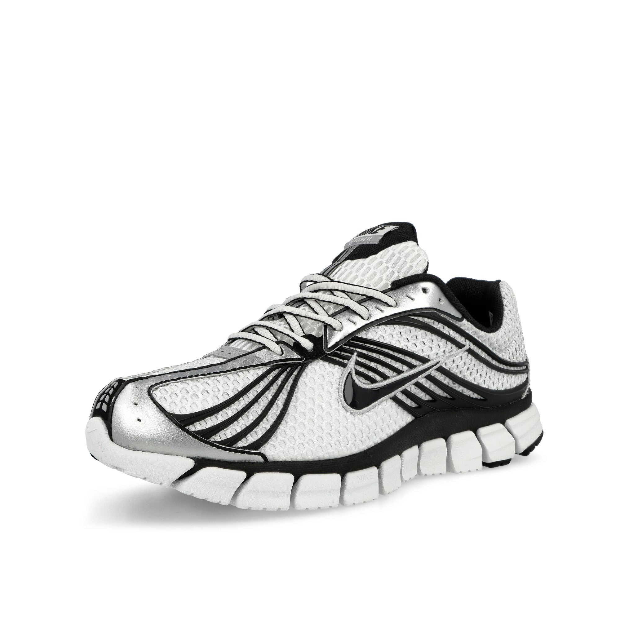 Nike Zoom Skylon 11 Summit White / Metallic Silver - Black - Light Smoke Grey Low Top Sneakers IU1869 101 Close-up | Overkill