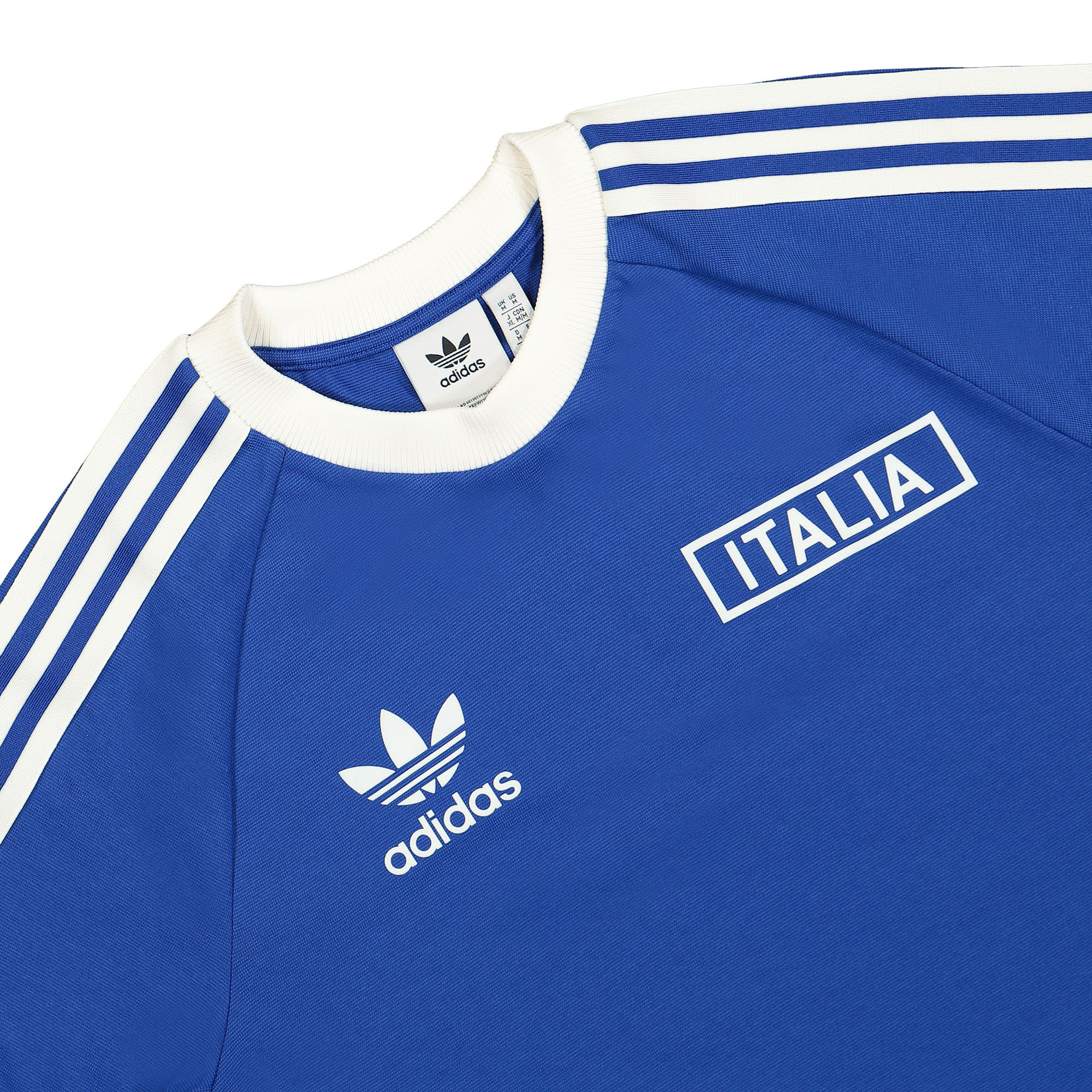 adidas Italy OG 3S Tee Royalblue T-Shirts Close-up | Overkill