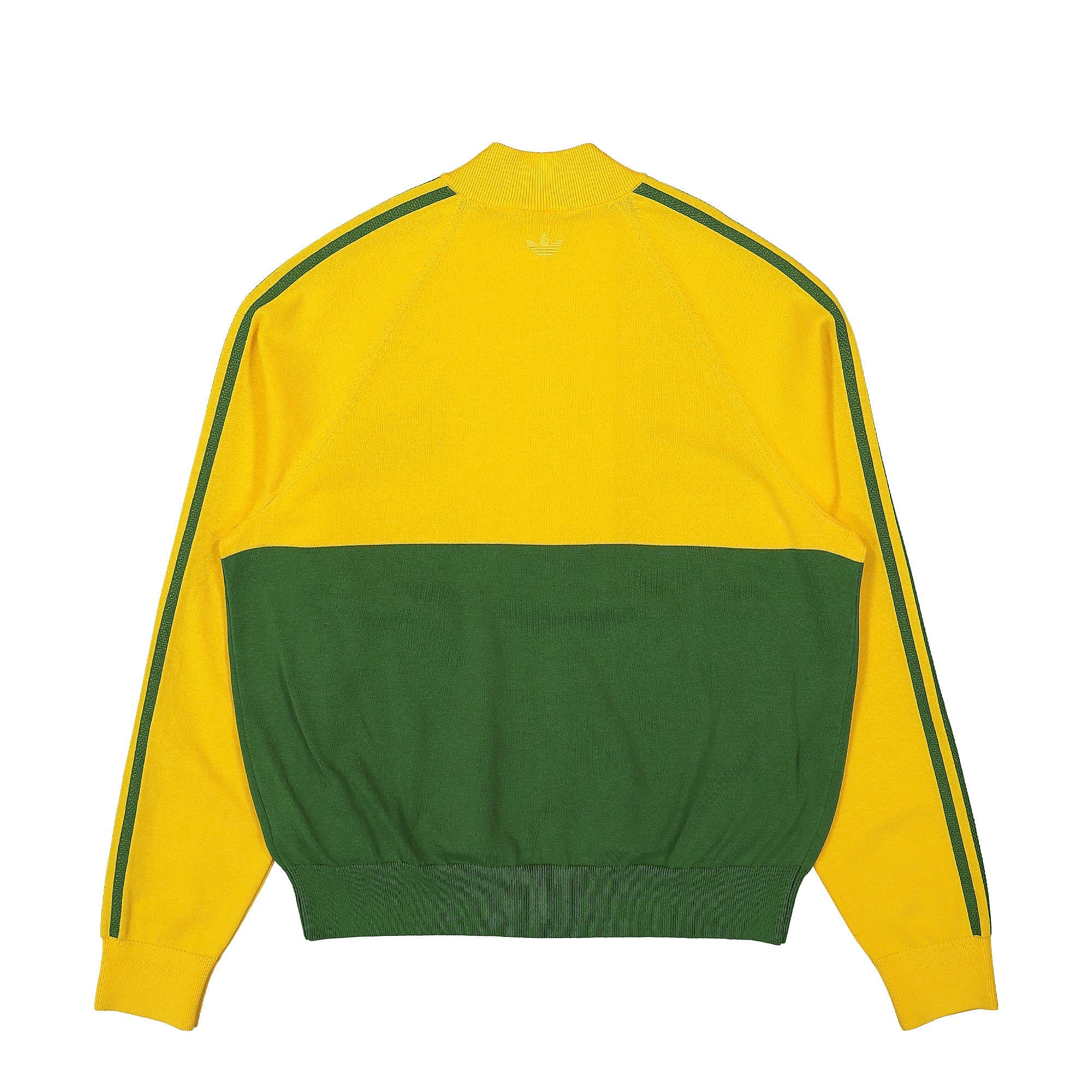 adidas Knit Track Top Bold Gold / Crew Green Track Jackets Material | Overkill