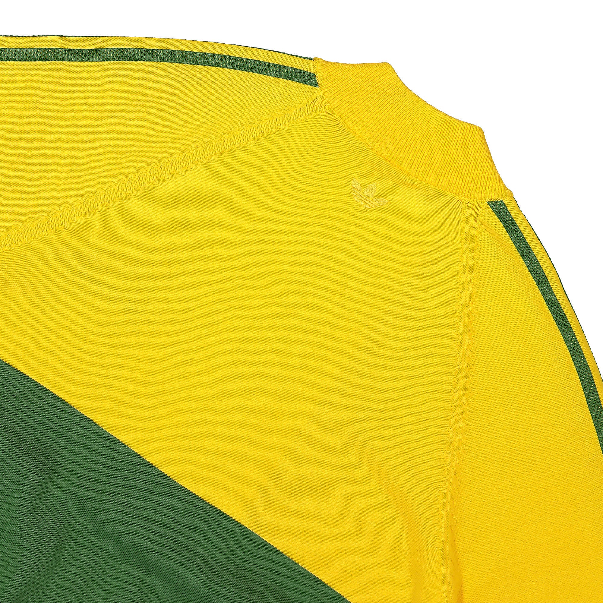 adidas Knit Track Top Bold Gold / Crew Green Track Jackets Detail view 1 | Overkill