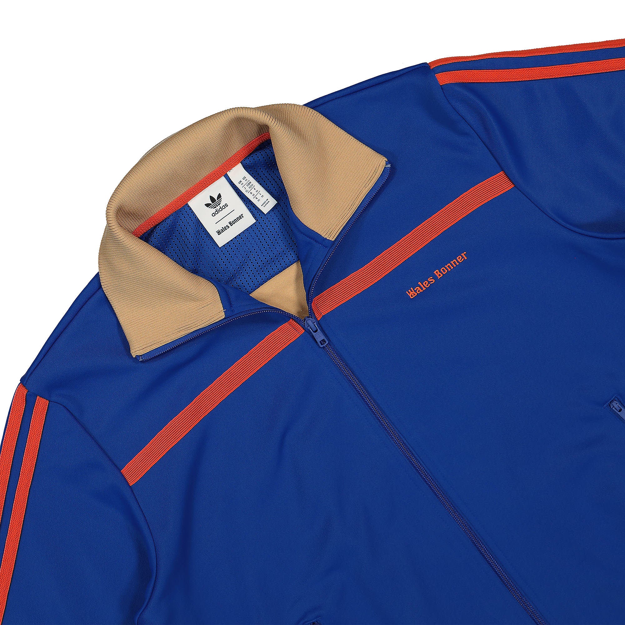 adidas Jersey Track Top Royal Blue Track Jackets Close-up | Overkill