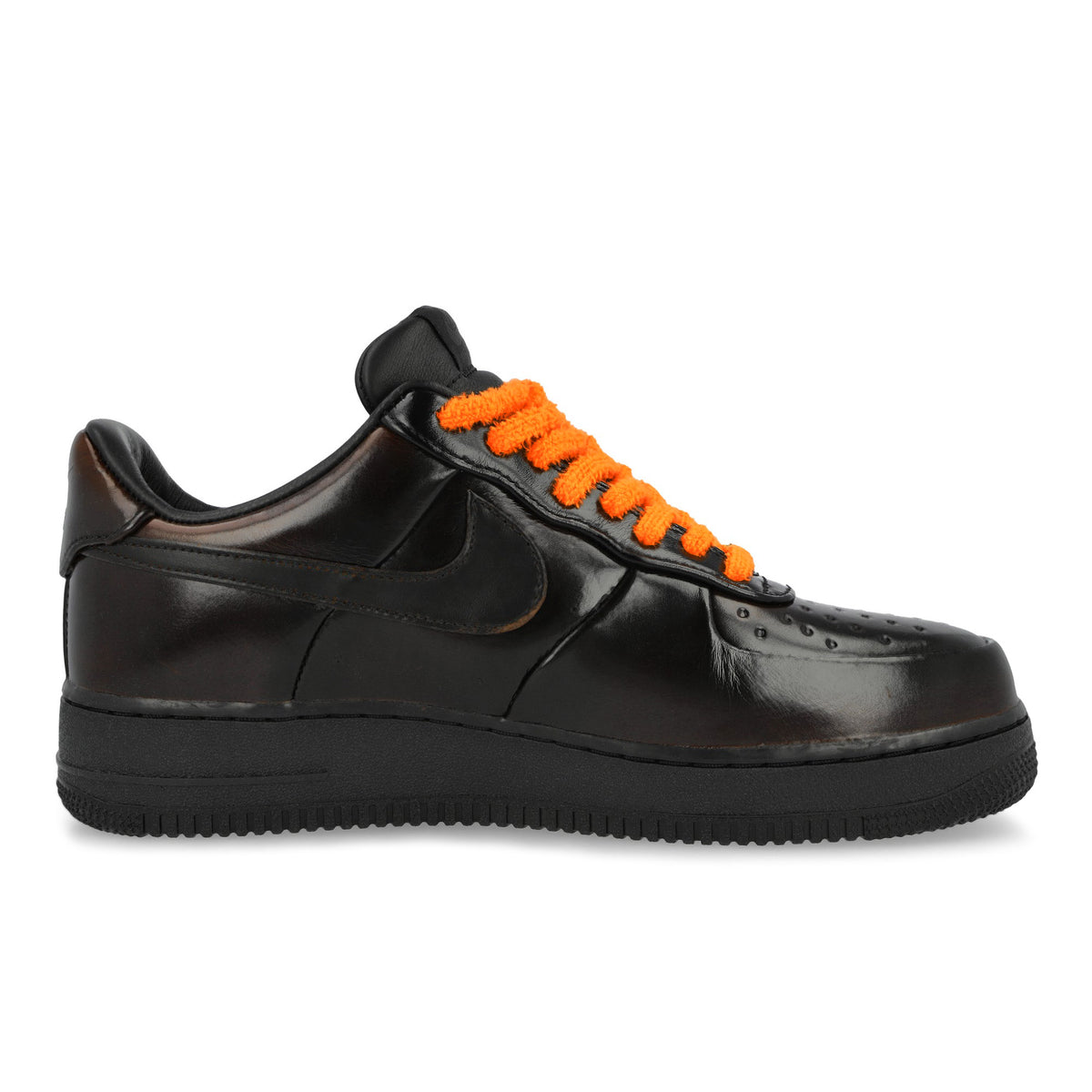 Nike Air Force 1 '07 LE "Air Soul" Black / Black - Cinnamon - Black Low Top Sneakers IW2353 001 Silhouette | Overkill