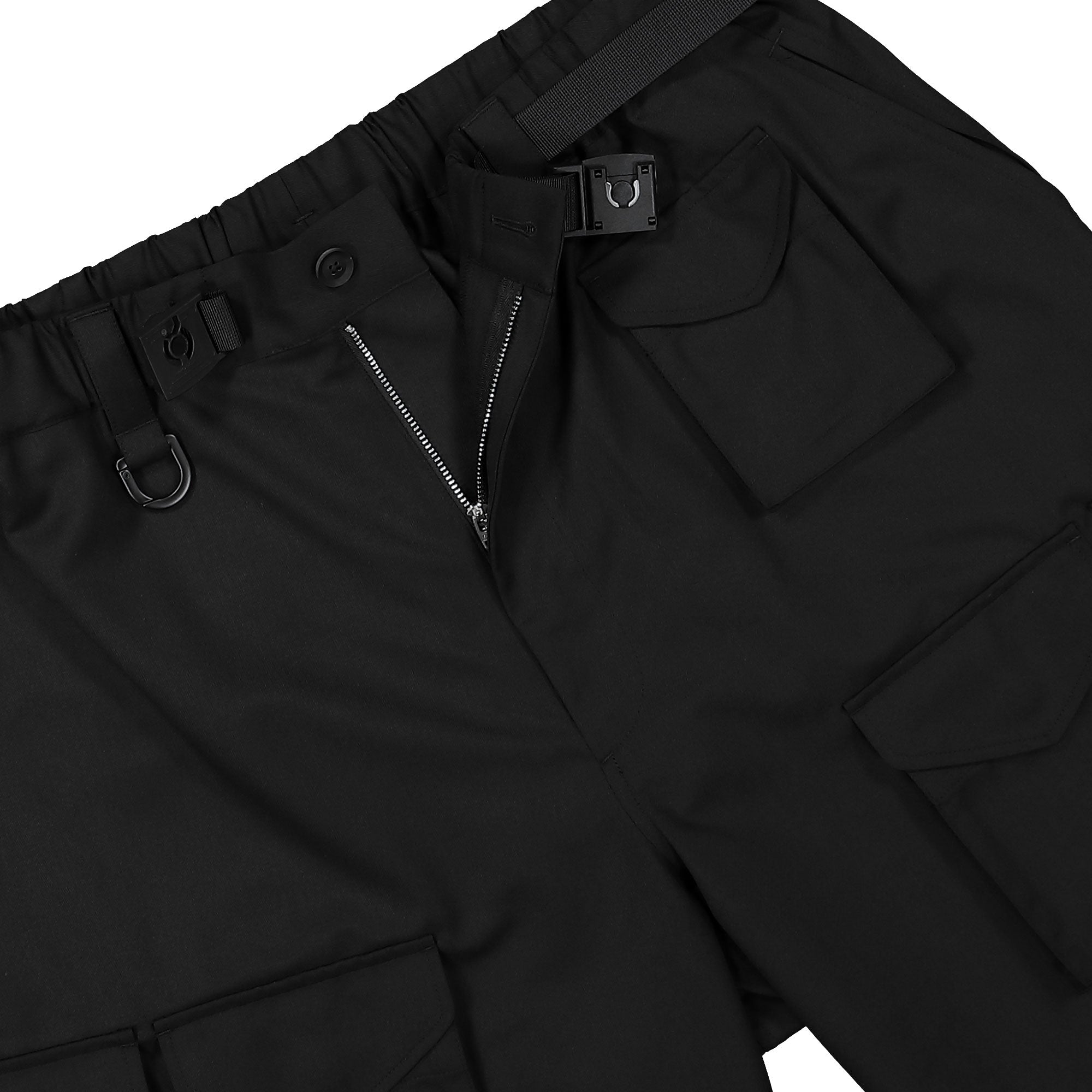 Y-3 Refined Wool Cargo Pants Black Casual Pants IW7453 Detail View 1 | Overkill