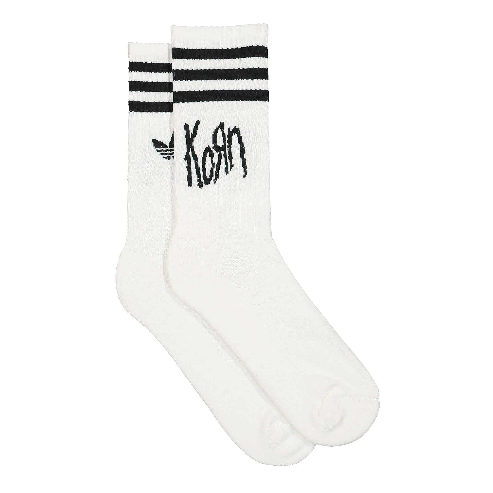 adidas Korn x adidas 3 Pack Socks Off White / Black / Brown Desert Socks Material | Overkill