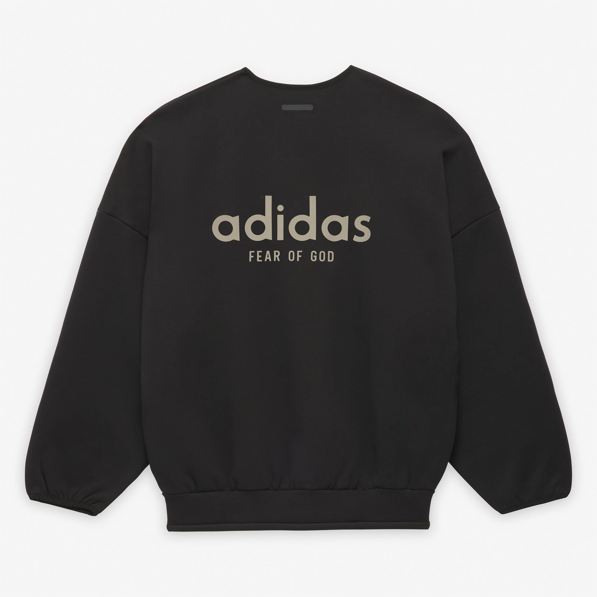 adidas Crew Neck Sweatshirt Black Sweatshirts Close-up | Overkill
