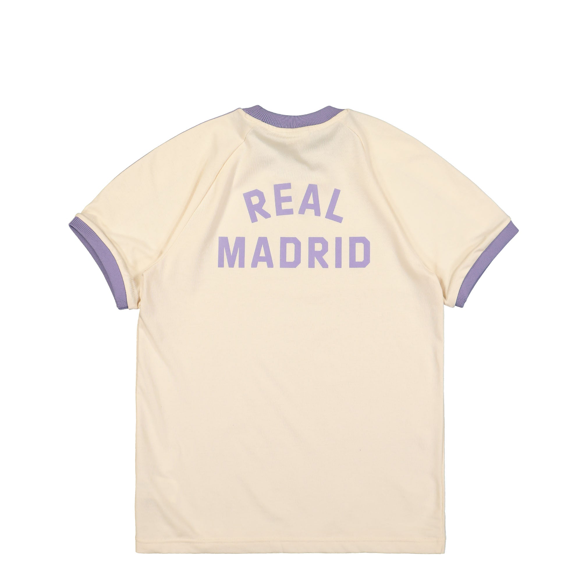 adidas Real OG 3S Tee Wonder White / Magic Lilac T-Shirts Close-up | Overkill