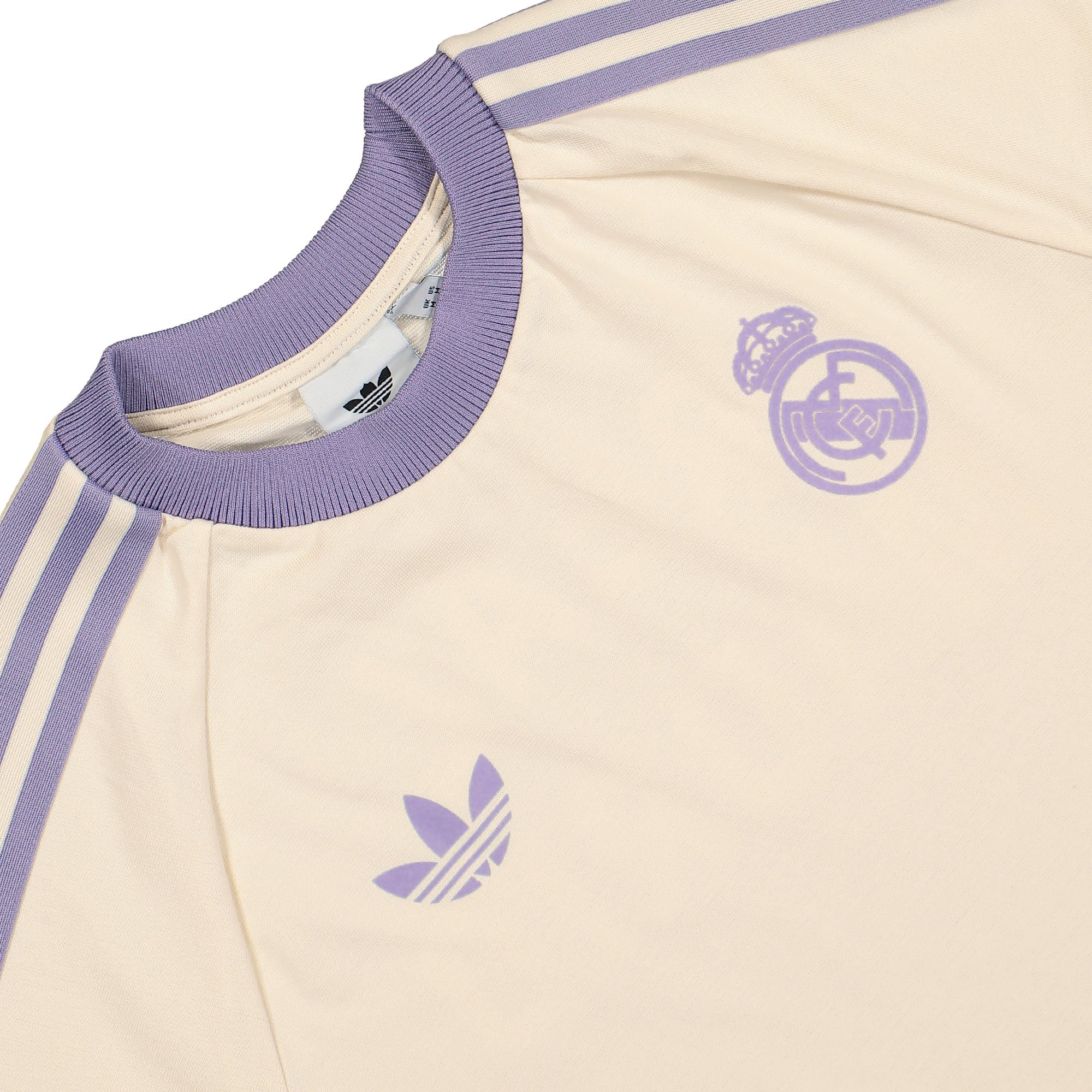 adidas Real OG 3S Tee Wonder White / Magic Lilac T-Shirts Material | Overkill