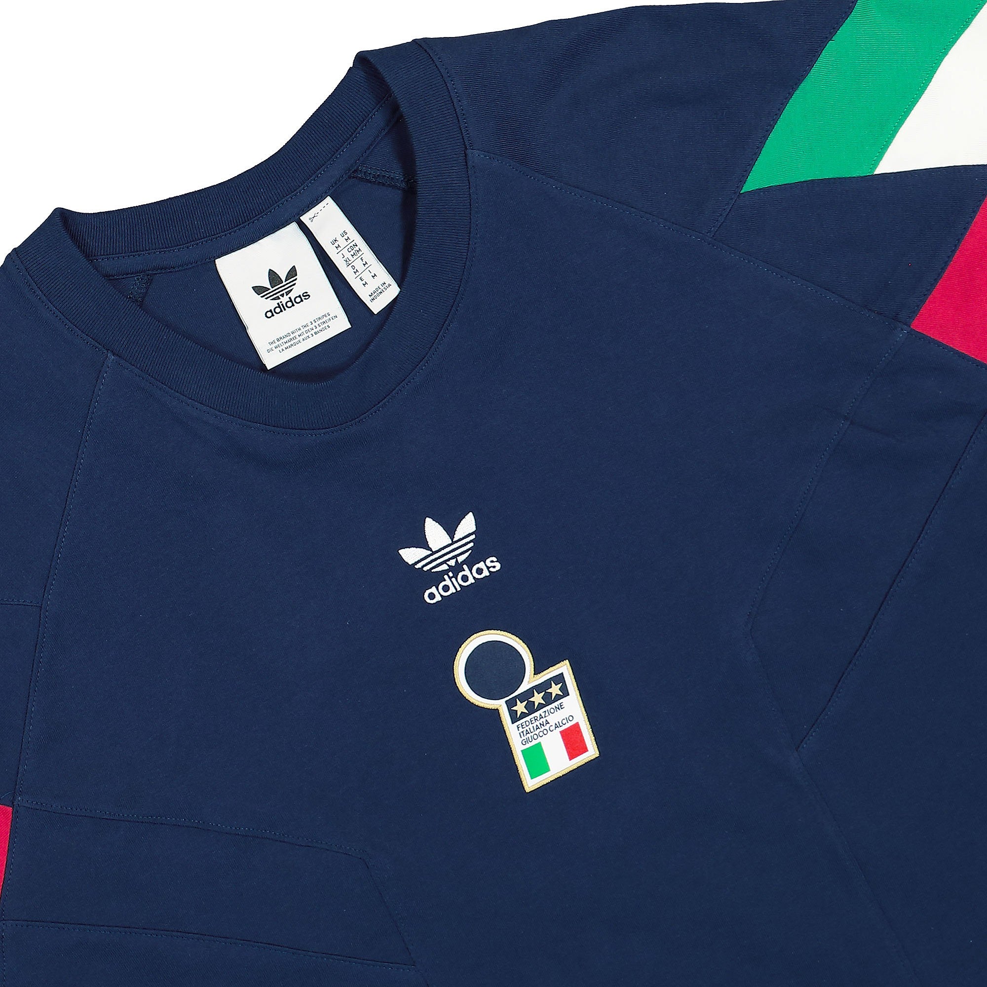 adidas FIGC OG T-Shirt Night Indigo T-Shirts Close-up | Overkill