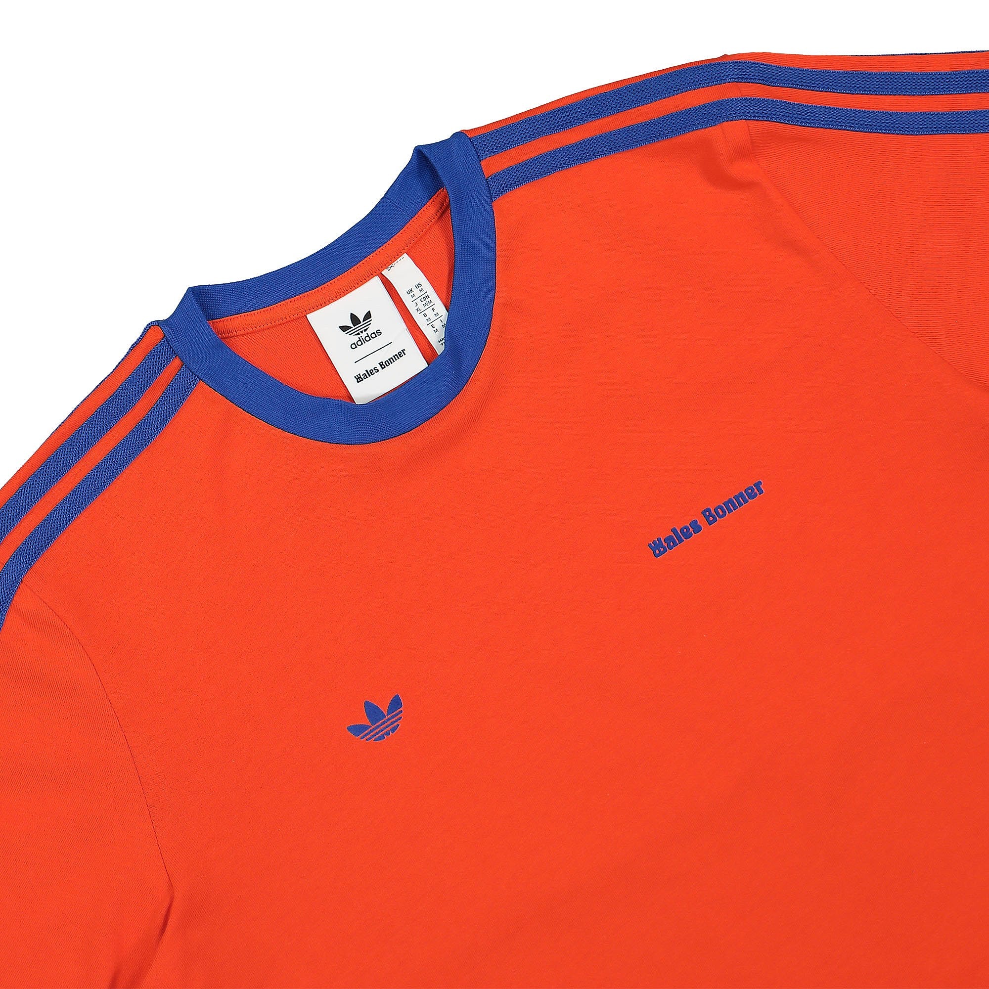 adidas S/S Tee Bold Orange / Team Royal Blue T-Shirts Close-up | Overkill