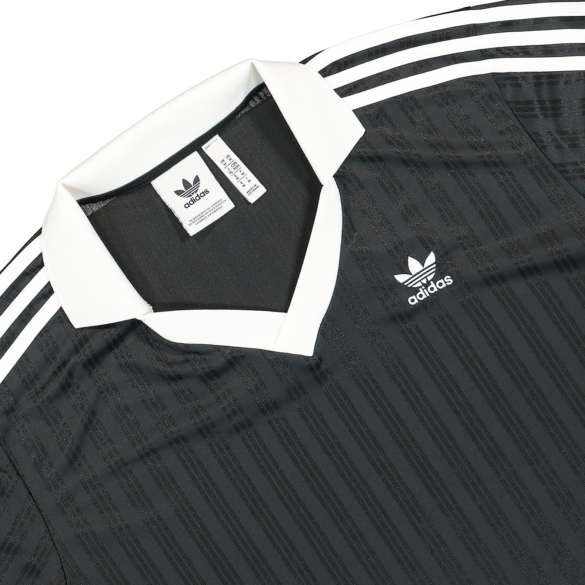 adidas Piqué Longsleeve Black Longsleeves Close-up | Overkill
