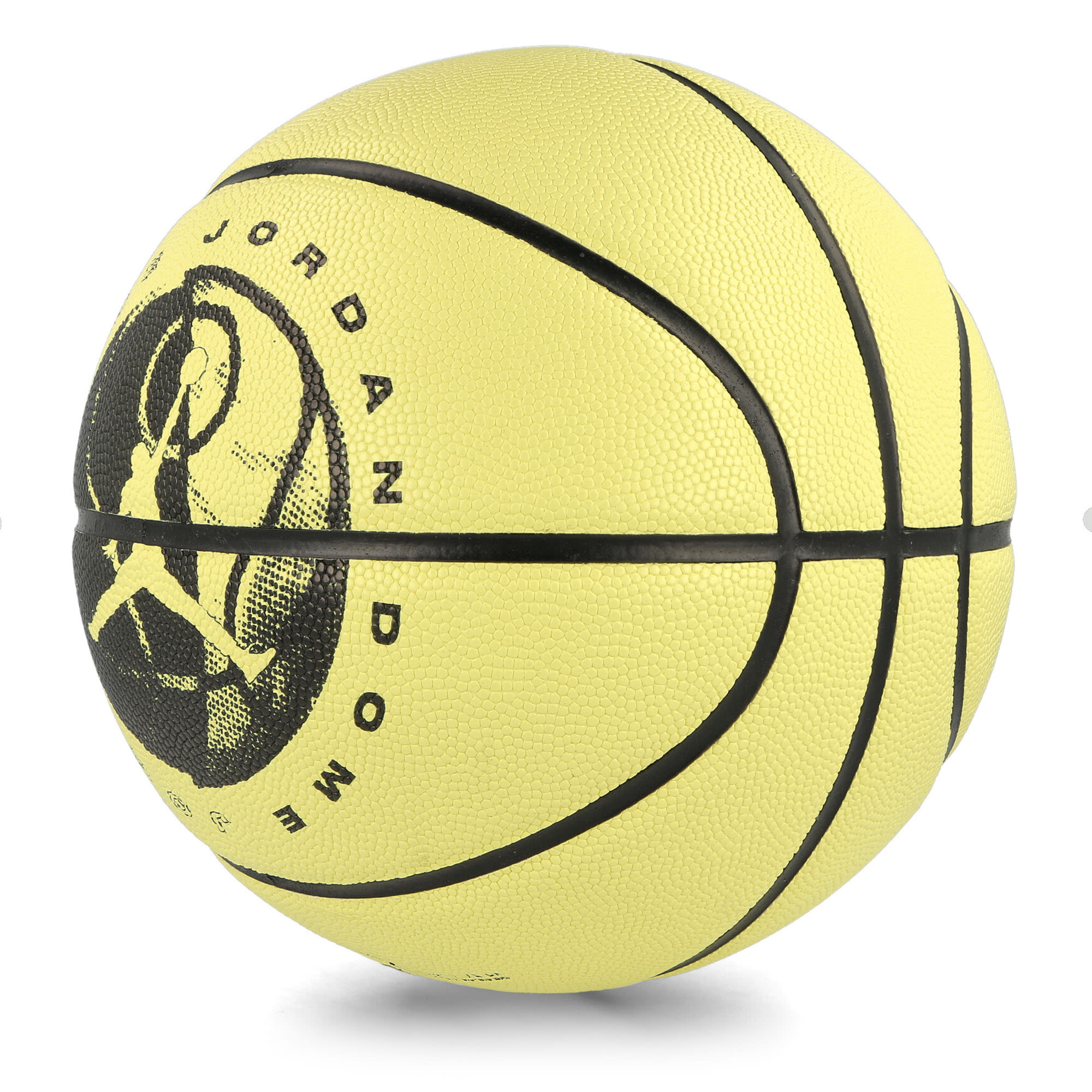 Jordan Ultimate 2.0 8P Graphic Deflated Basketball Lemon Chiffon / Black / Black / Black Basketballs J.100.8257.702.07 | Overkill