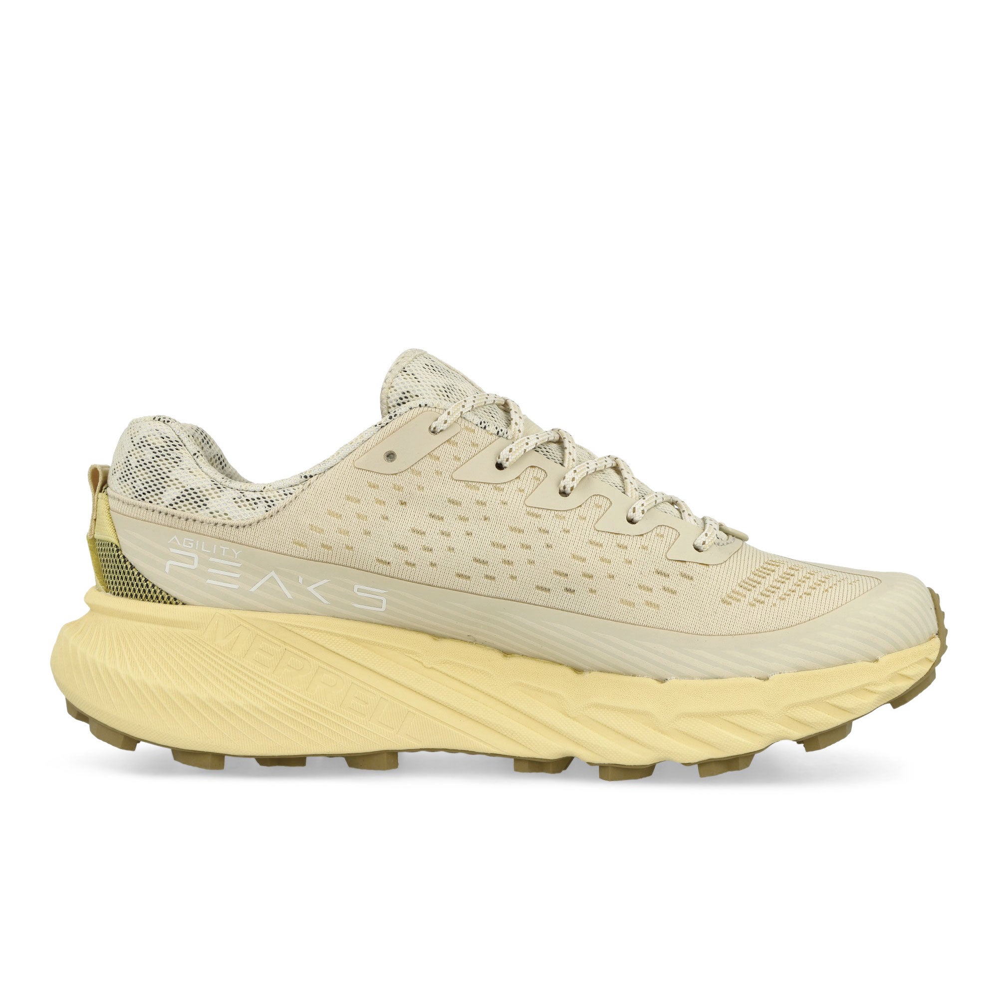 Merrell Agility Peak 5 Creme Low Top Sneakers Silhouette | Overkill