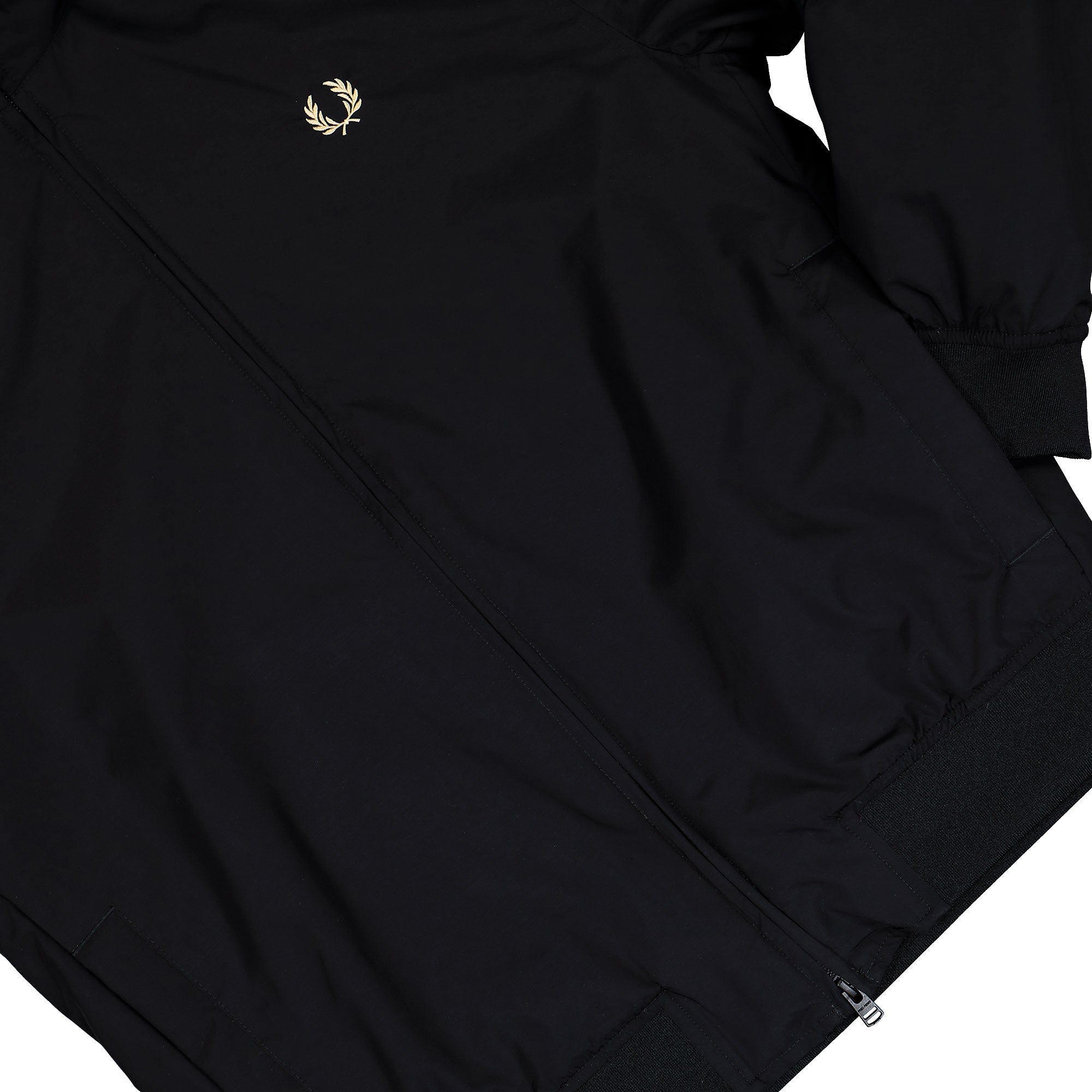Fred Perry Hooded Brentham Jacket Black Puffer Jackets J1304-102 Detail View 1 | Overkill