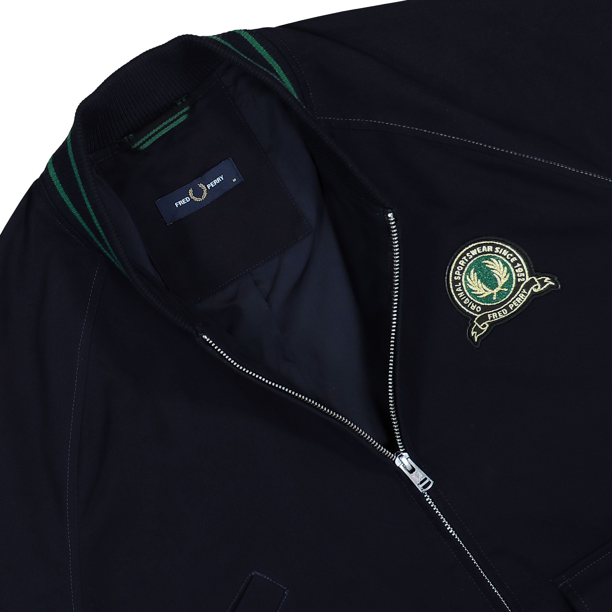 Fred Perry Tennis Badge Bomber Jacket Navy Jacket J1313-608 Detailfoto | Overkill
