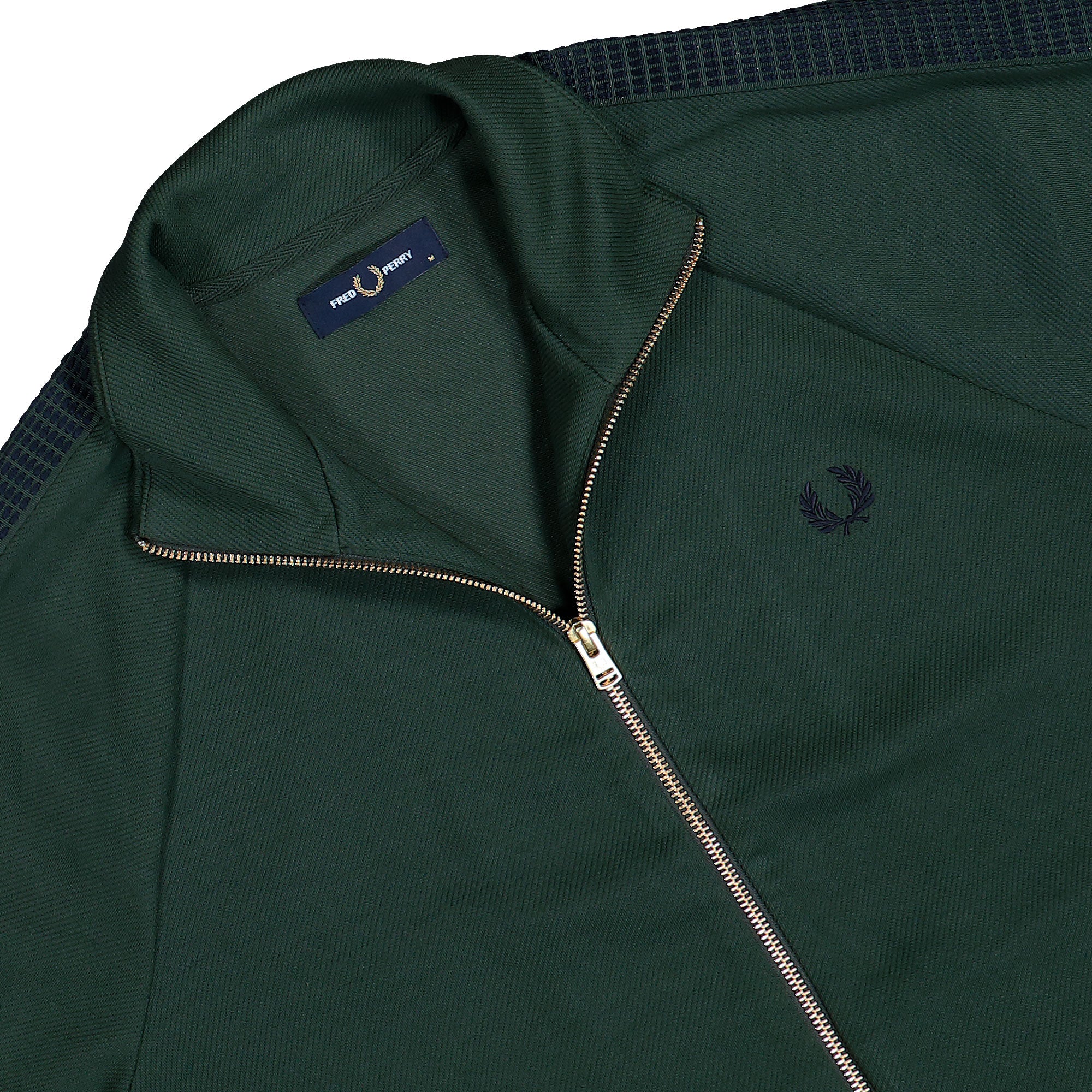Fred Perry Dash Taped Track Jacket Court Green Track Jackets J1334-X89 Detailfoto | Overkill
