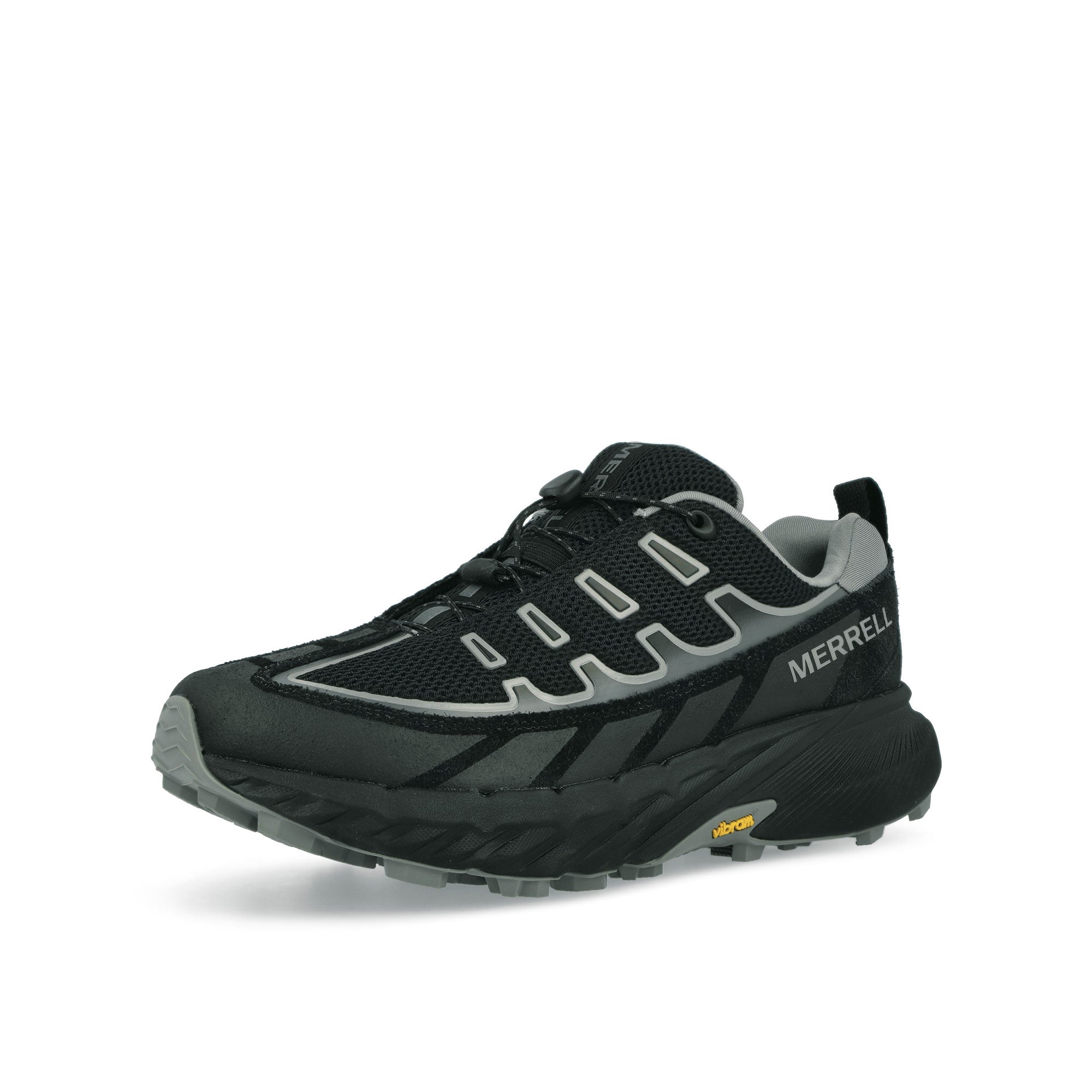 Merrell Agility Peak 5 Trek Se Black Low Top Sneakers Close Up | Overkill