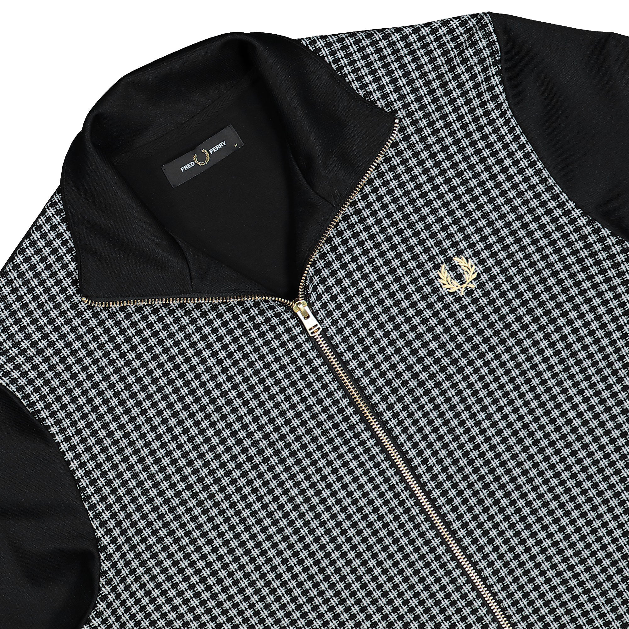Fred Perry Knitted Front Track Jacket Black Track Jackets J2303-102 Detailfoto | Overkill