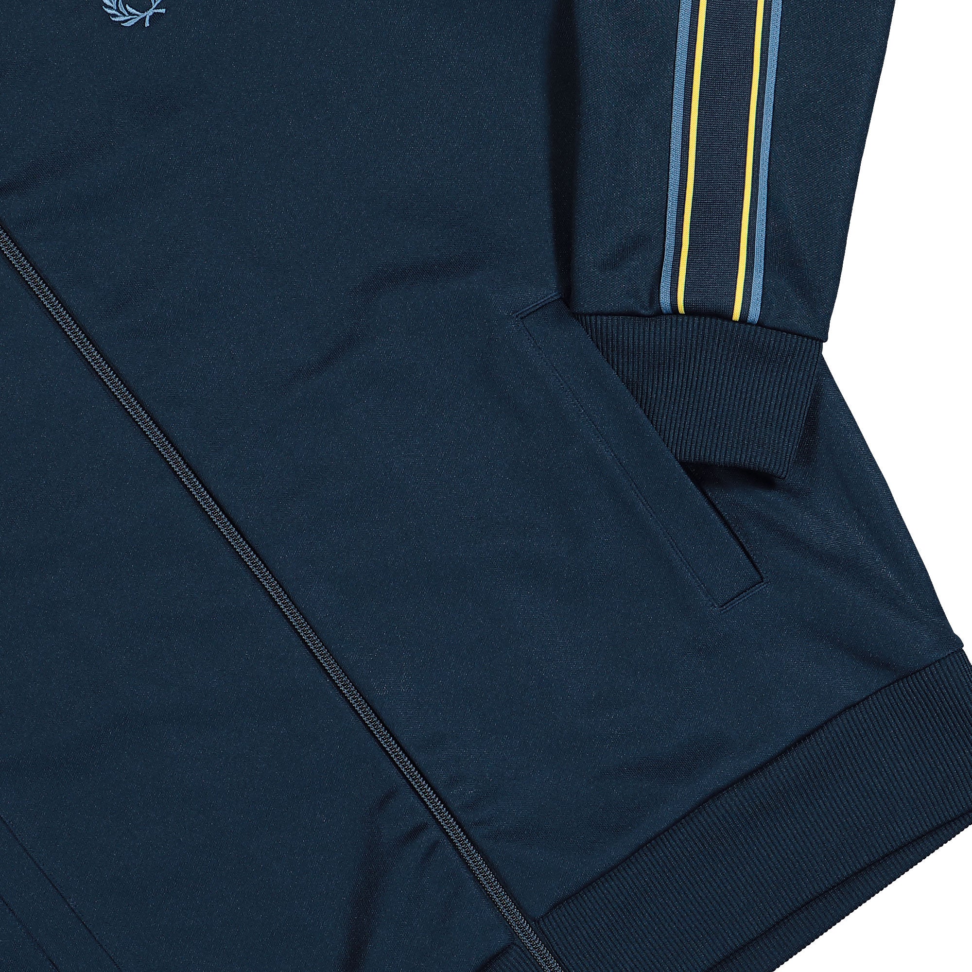 Fred Perry Tramline Tape Track Jacket Tennis Blue Track Jackets J2309-X86 Detail View 1 | Overkill