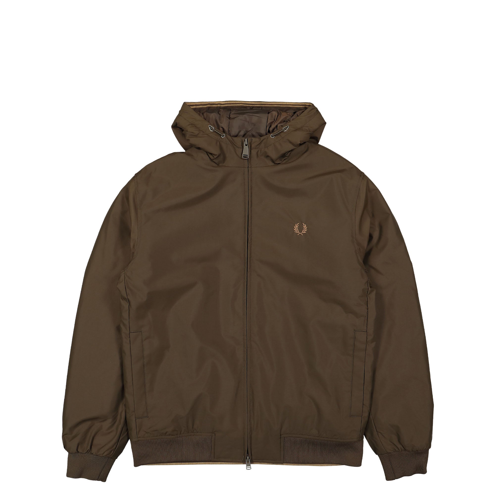 Fred Perry Padded Hooded Brentham Jacket Burnt Tobacco Jackets J2585-Q21 | Overkill