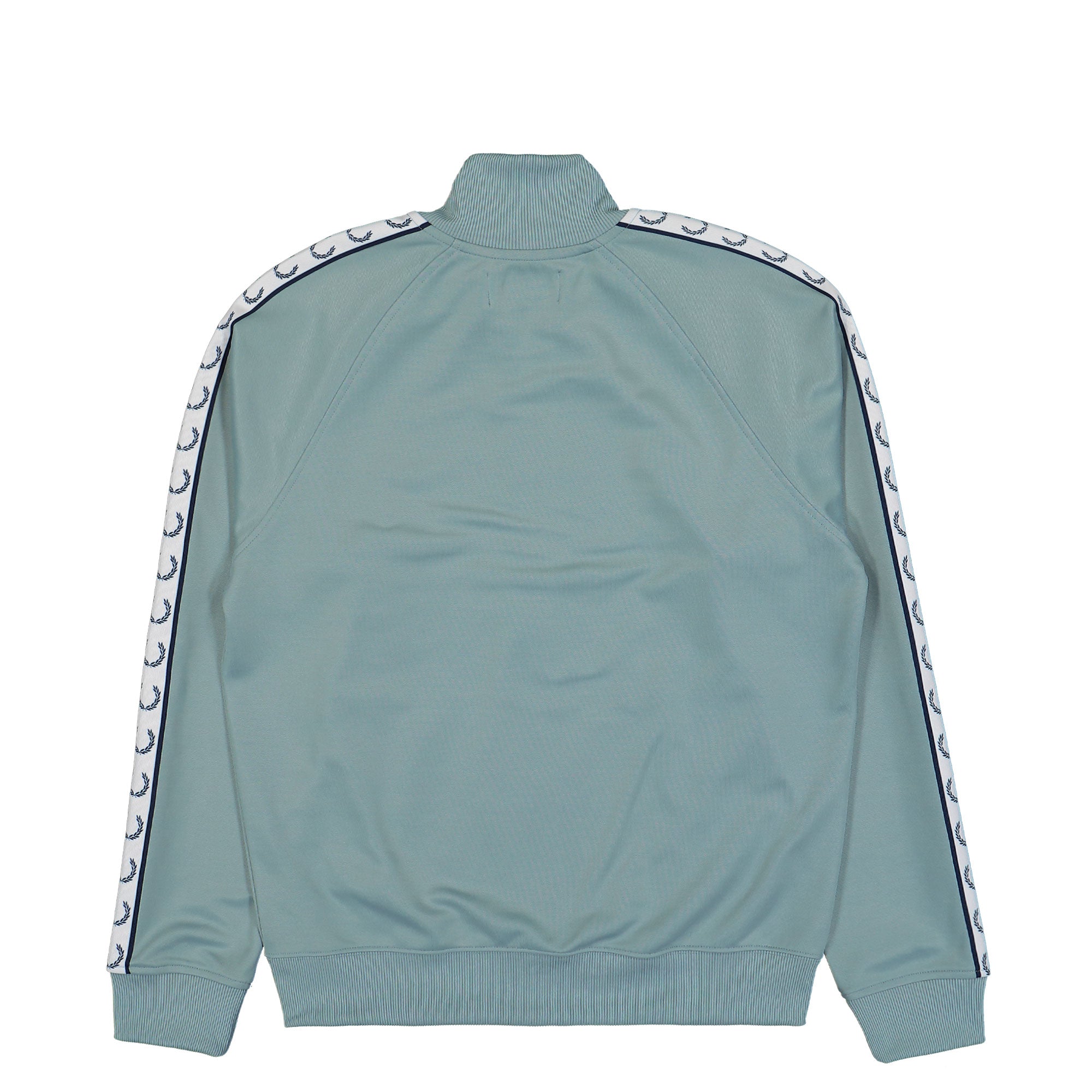Fred Perry Taped Track Jacket Silver Blue Track Jackets Material | Overkill