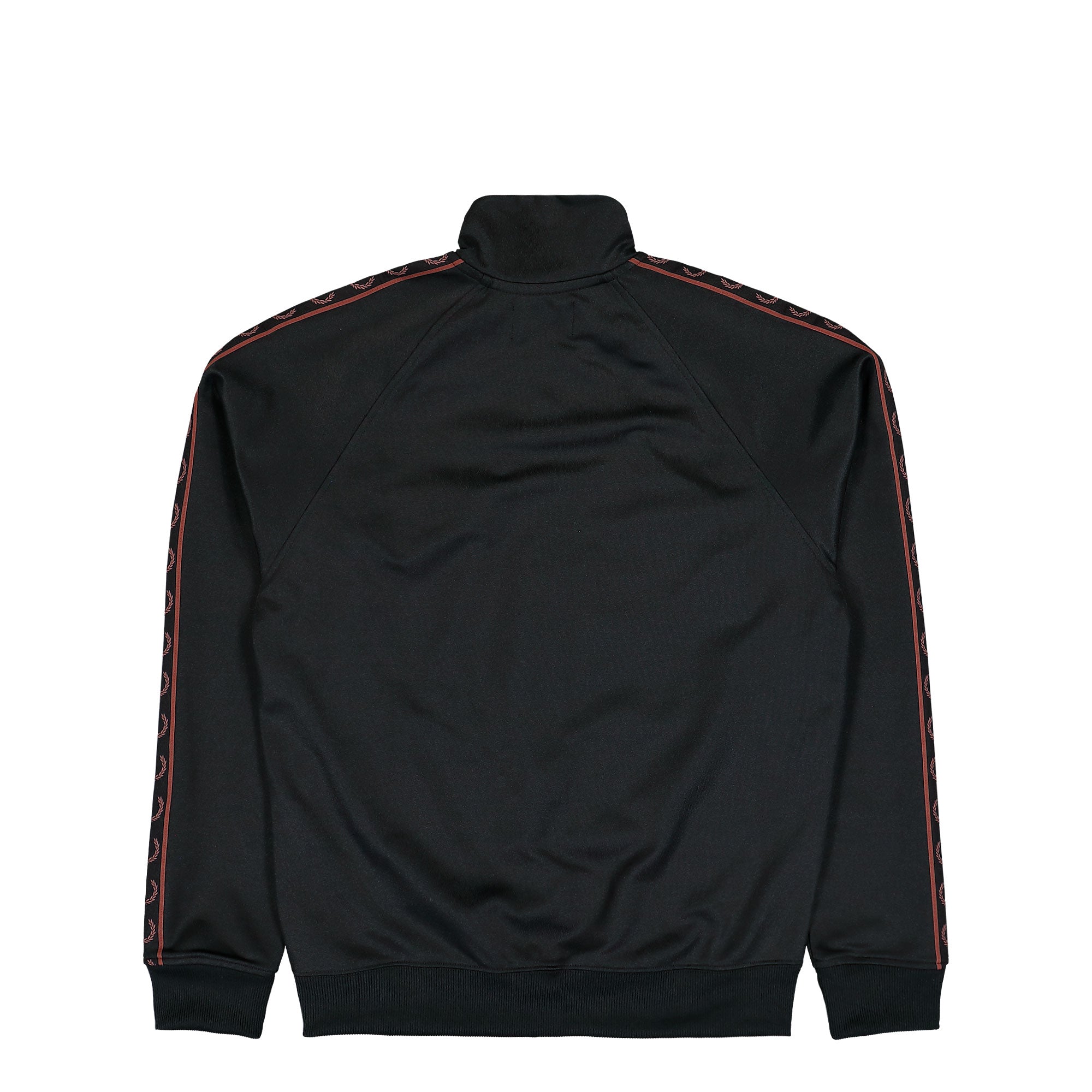 Fred Perry Contrast Tape Track Jacket Black Jacket J5557-220 Close-up | Overkill