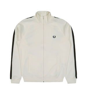Fred Perry Contrast Tape Track Jacket Ecru / Burnt Tobacco Track Jacket J5557-42A | Overkill