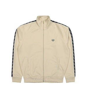 Fred Perry Contrast Taped Track Jacket Oatmeal Jacket J5557-691 | Overkill
