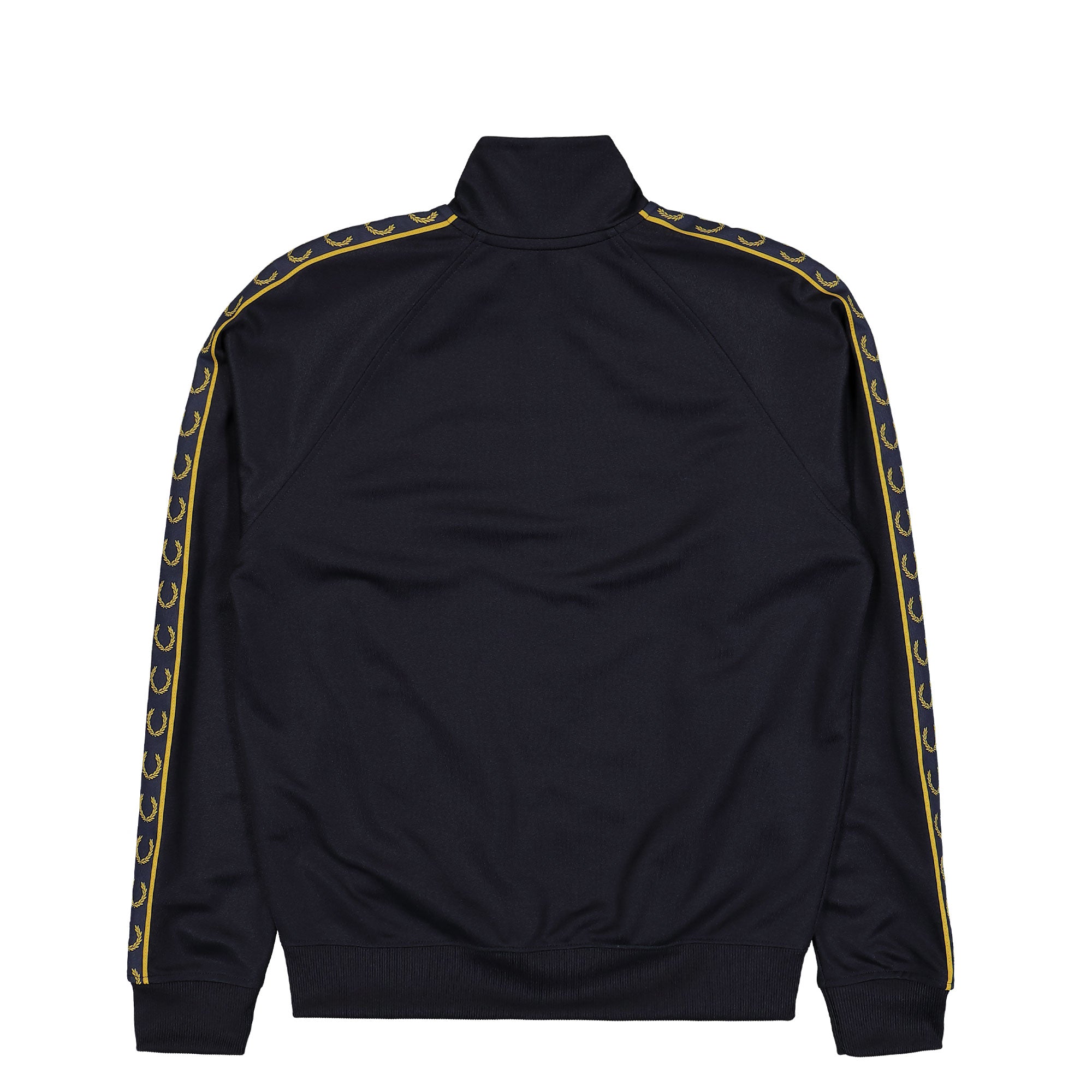 Fred Perry Contrast Tape Track Jacket Navy / Honeycomb Track Jackets Material | Overkill