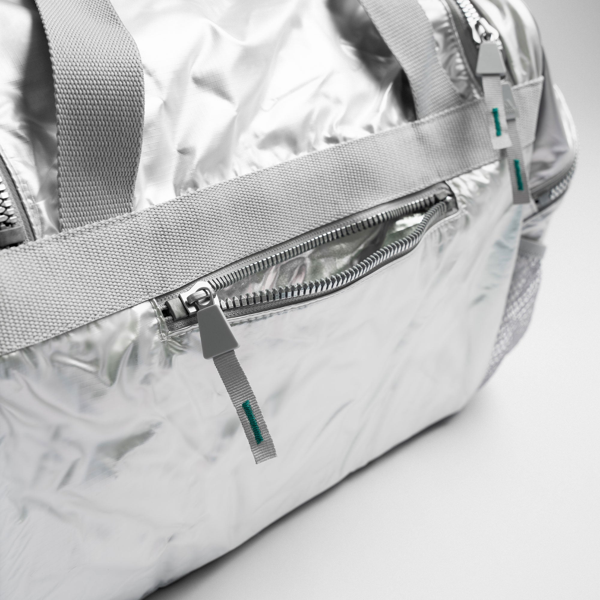 adidas Equipment Team Bag Transparent / Metallic Silver Duffle Bags Material | Overkill