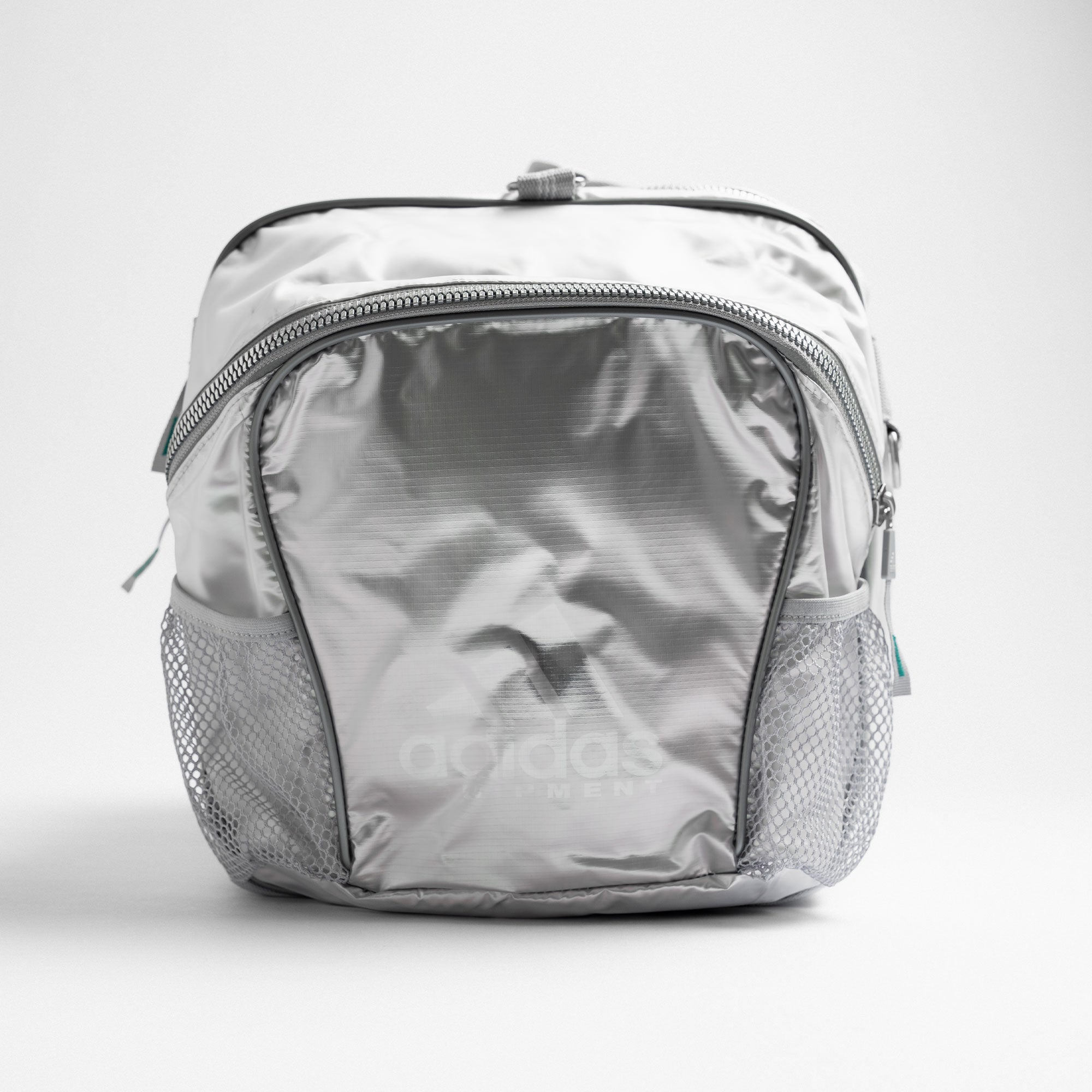 adidas Equipment Team Bag Transparent / Metallic Silver Duffle Bags Close-up | Overkill