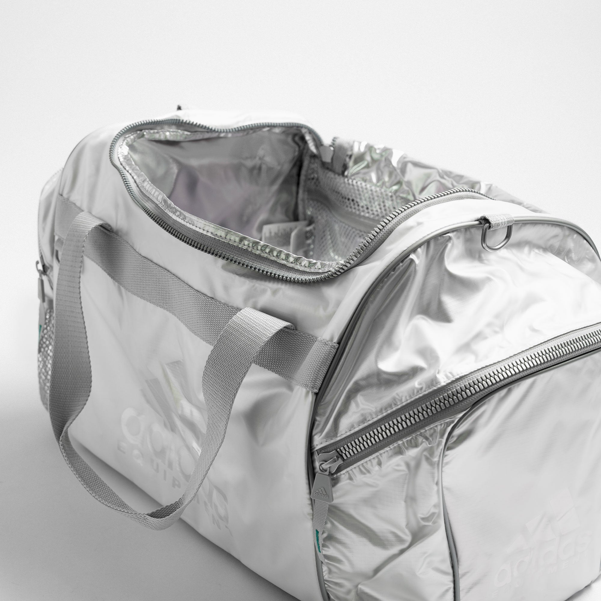 adidas Equipment Team Bag Transparent / Metallic Silver Duffle Bags Detailfoto | Overkill