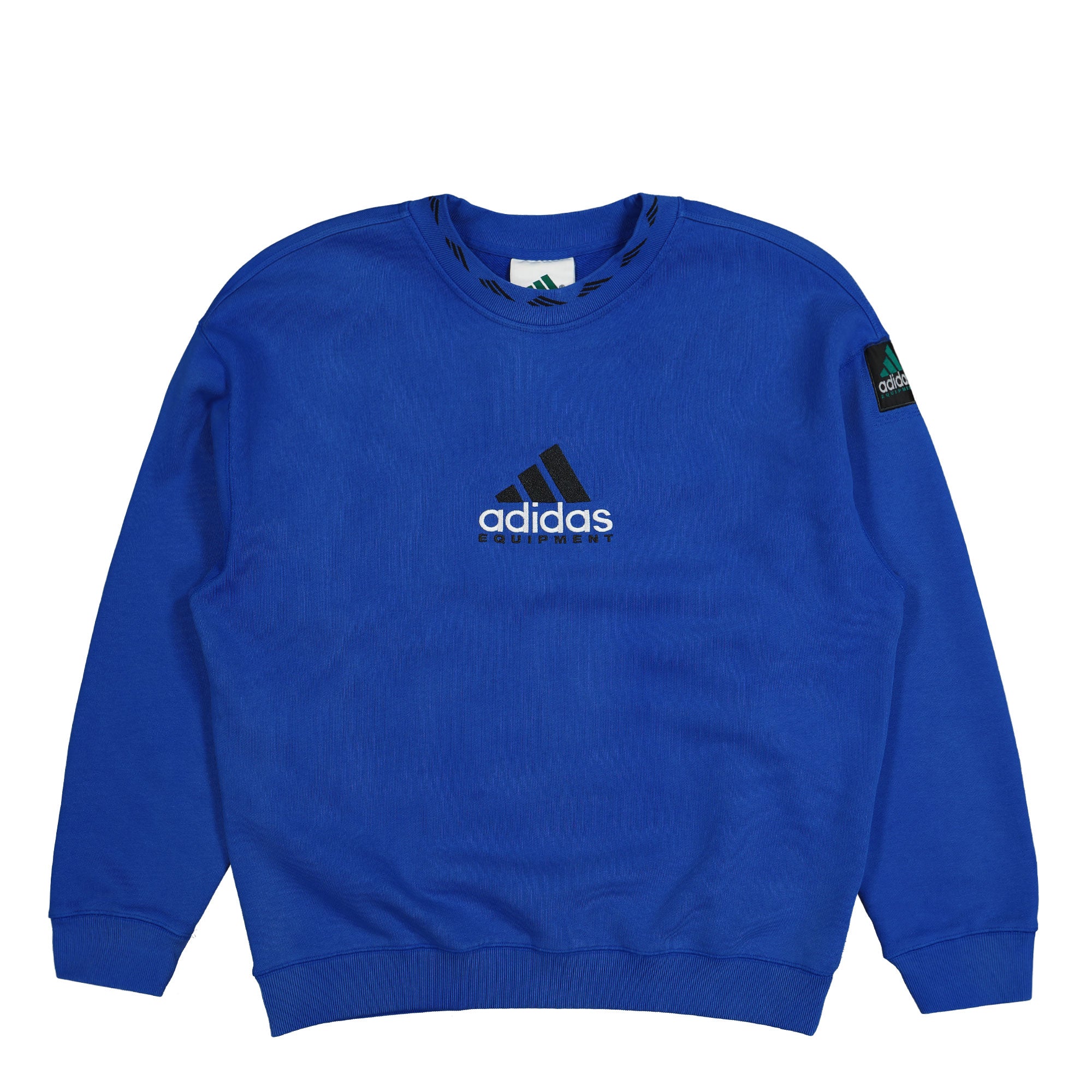 adidas Equipment Washed Crew Neck Sweatshirt Equipment Blue Sweatshirts JC8223 | Overkill
