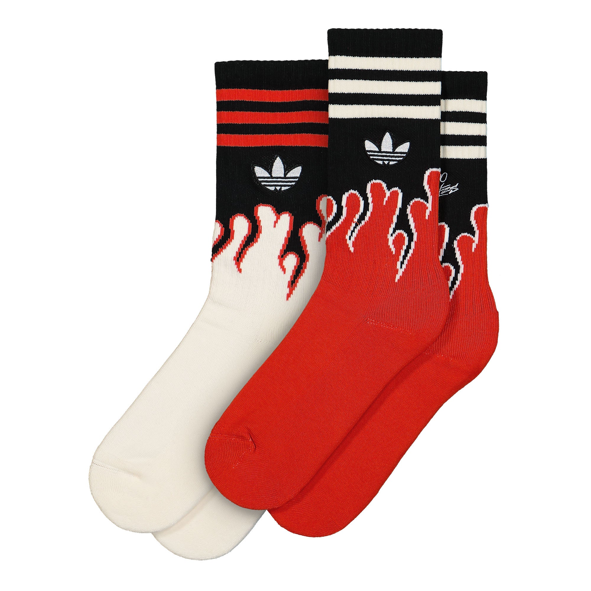 adidas 100T Socks Cream White / Red Socks JE0320 | Overkill