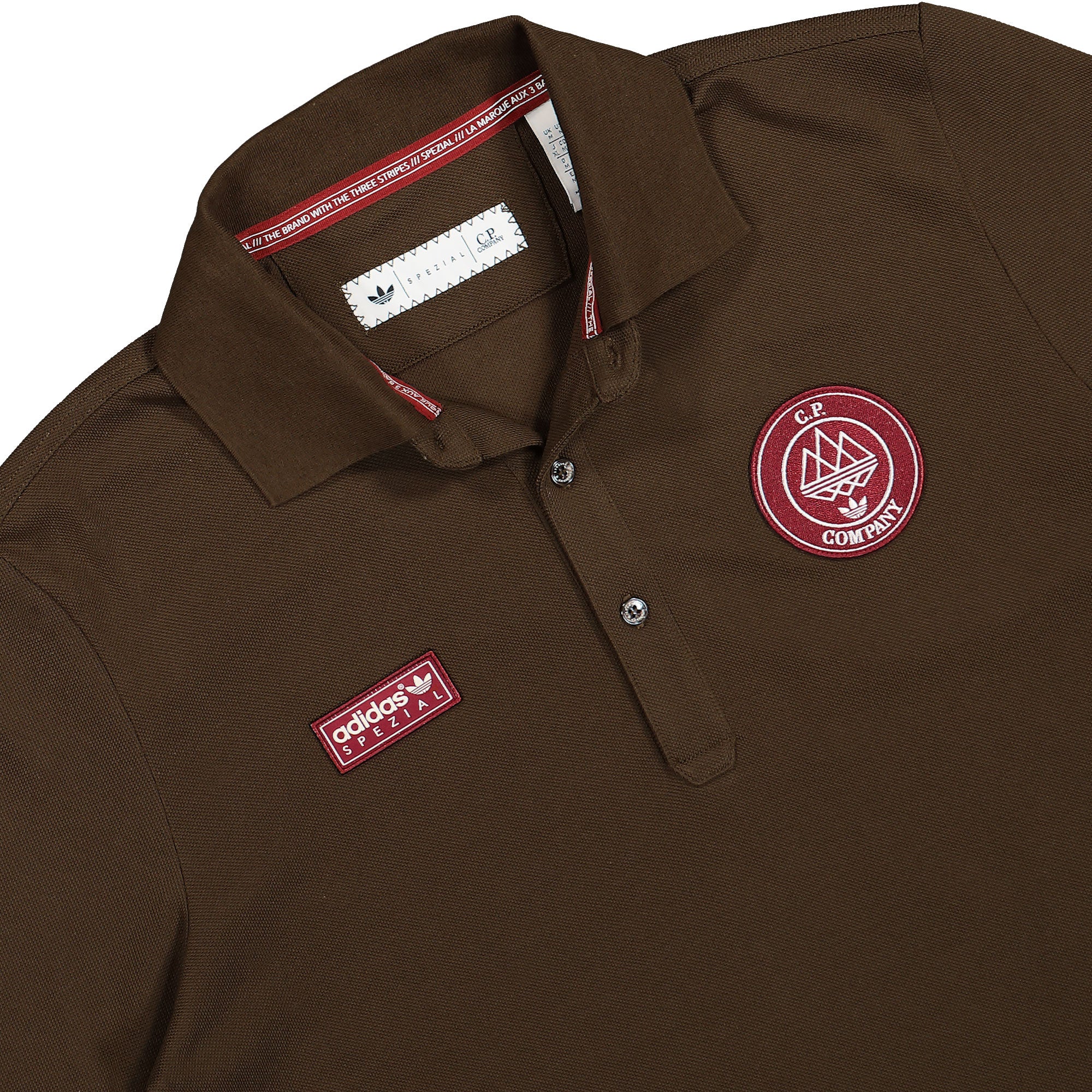 adidas SPZL Poloshirt Dust Cargo Polo Shirts Close-up | Overkill