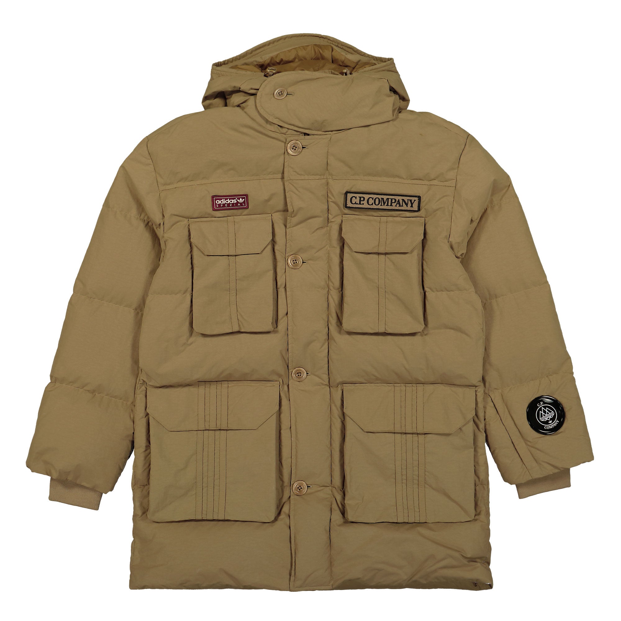 adidas SPZL Puffer Jacket Preloved Bronze Puffer Jackets JE8673 | Overkill