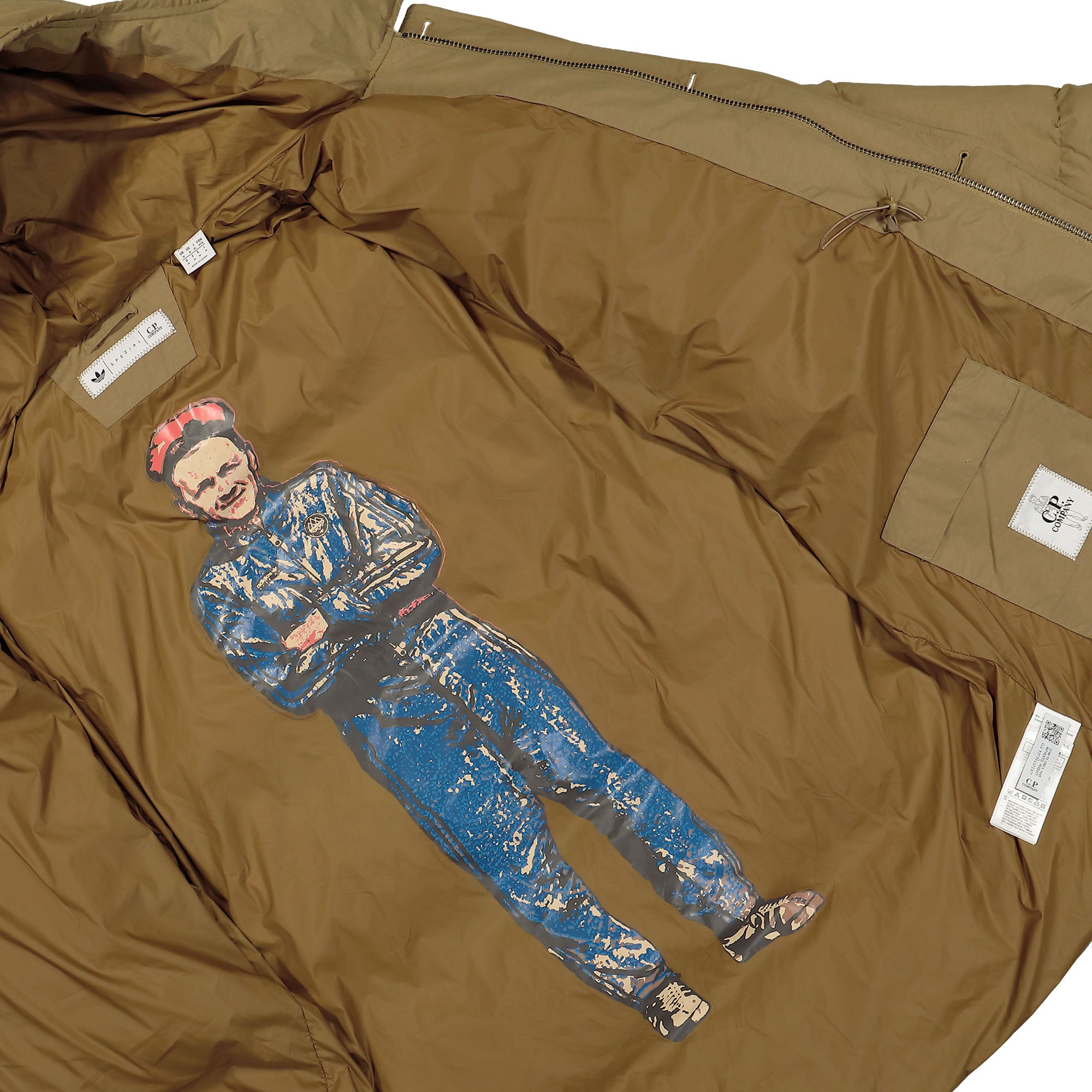 adidas SPZL Puffer Jacket Preloved Bronze Puffer Jackets Detail view 3 | Overkill