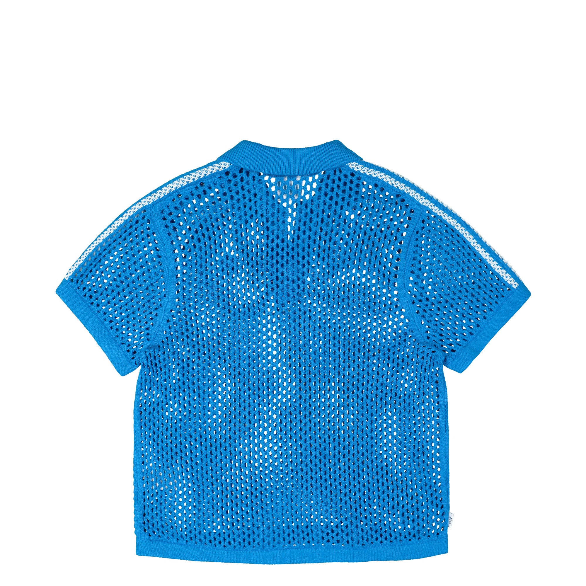 adidas C Polo Bright Blue Polo Shirts Material | Overkill