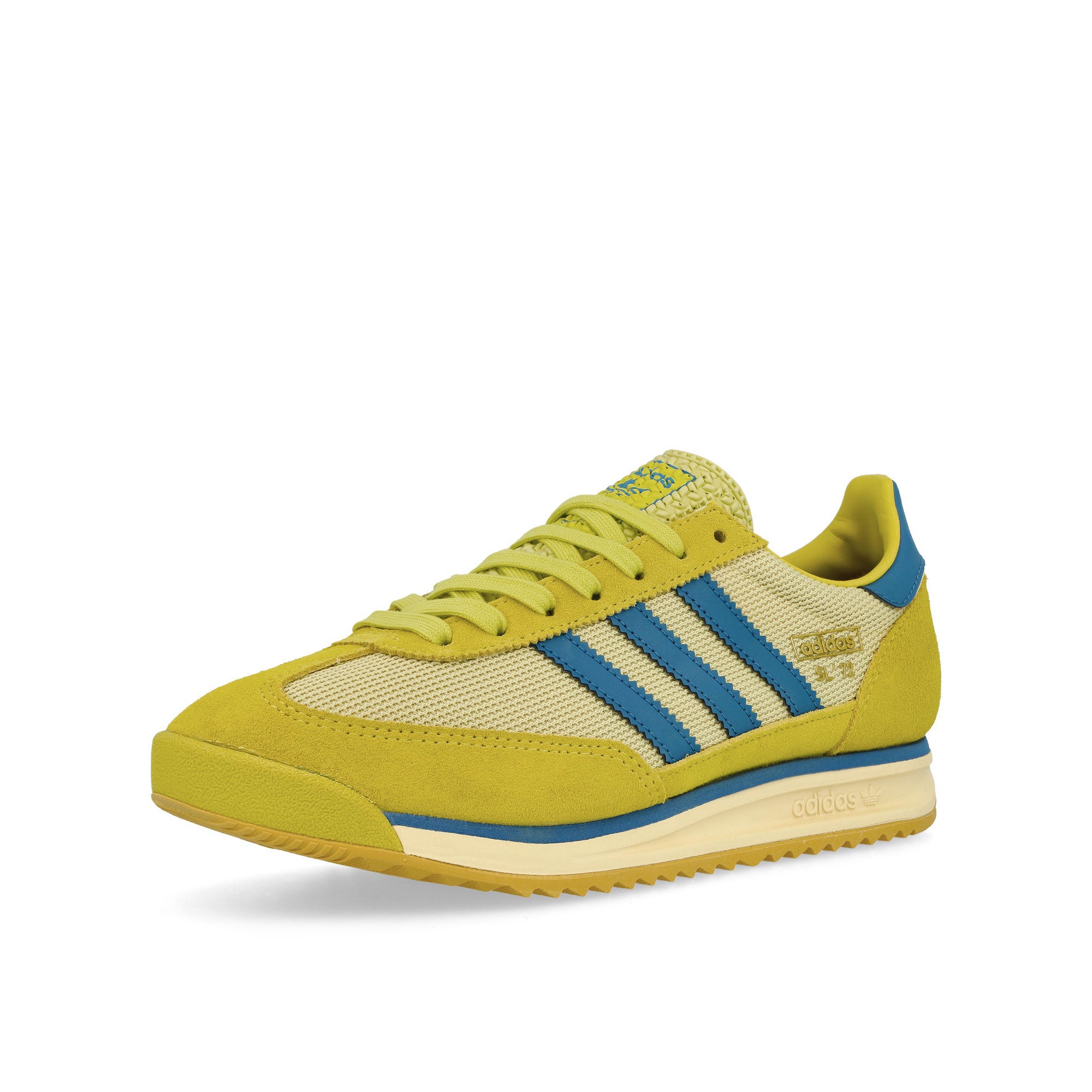 adidas SL 72 RS Blue / Core White / Better Scarlet Low Top Sneakers Close Up | Overkill