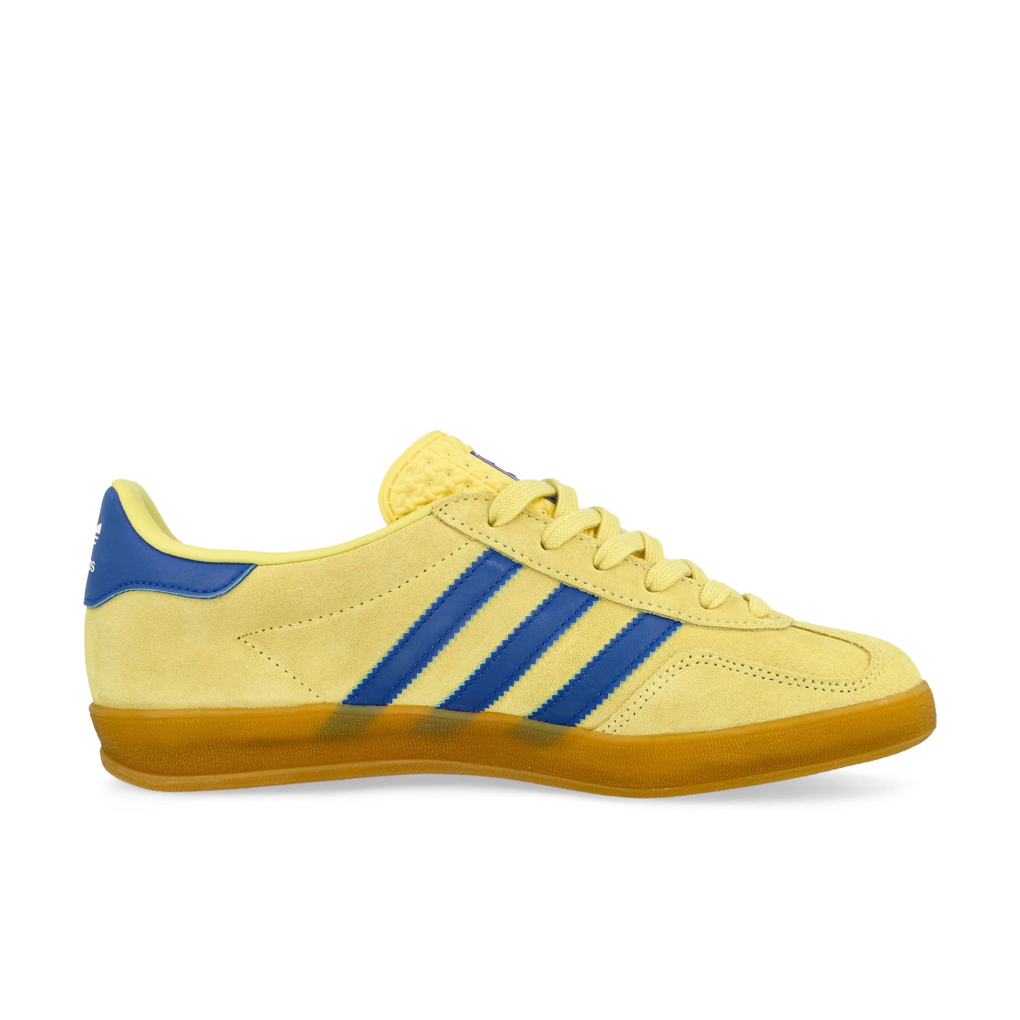 adidas Gazelle Indoor Powder Yellow / Team Royal Blue / Footwear White Low Top Sneakers Silhouette | Overkill