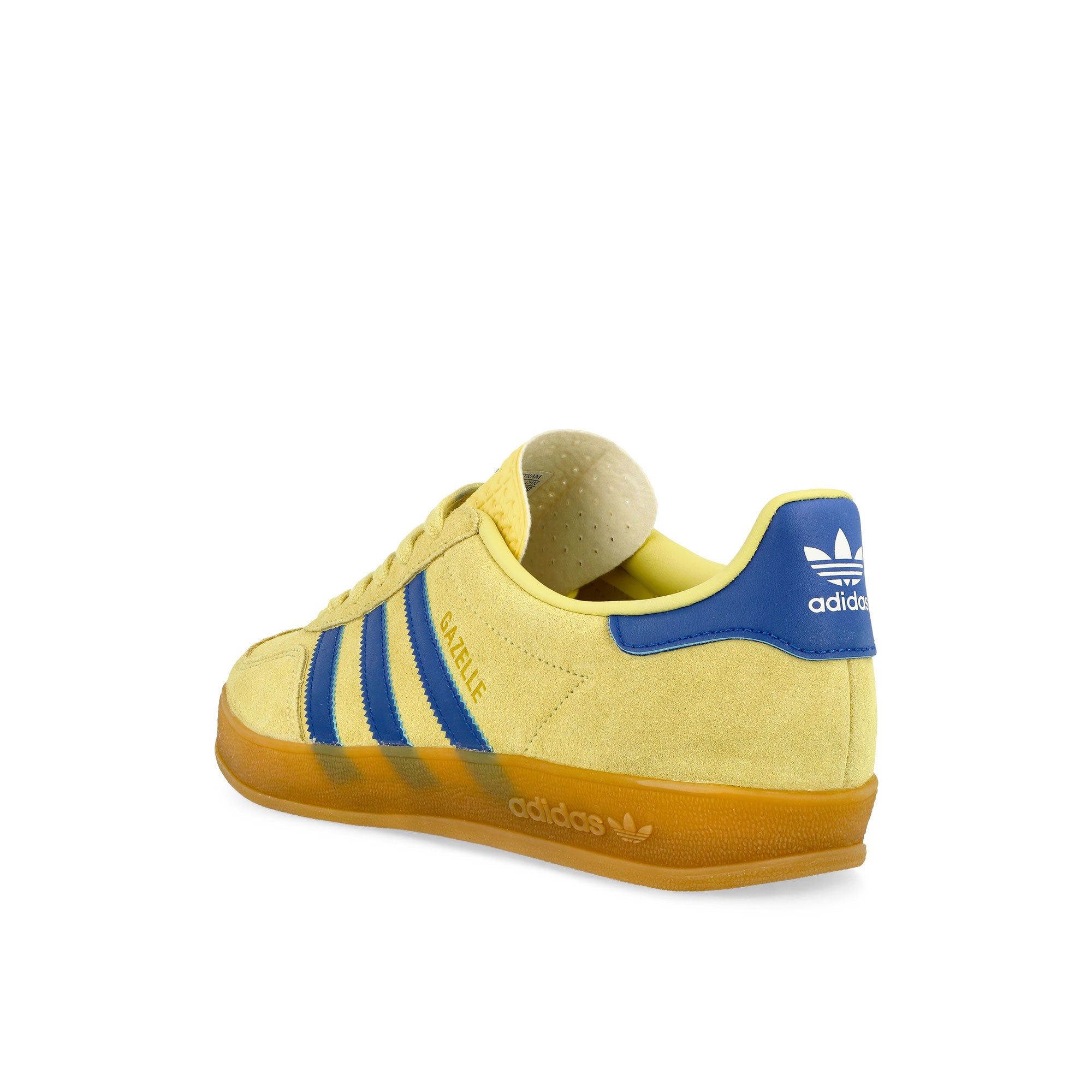 adidas Gazelle Indoor Powder Yellow / Team Royal Blue / Footwear White Low Top Sneakers Material | Overkill