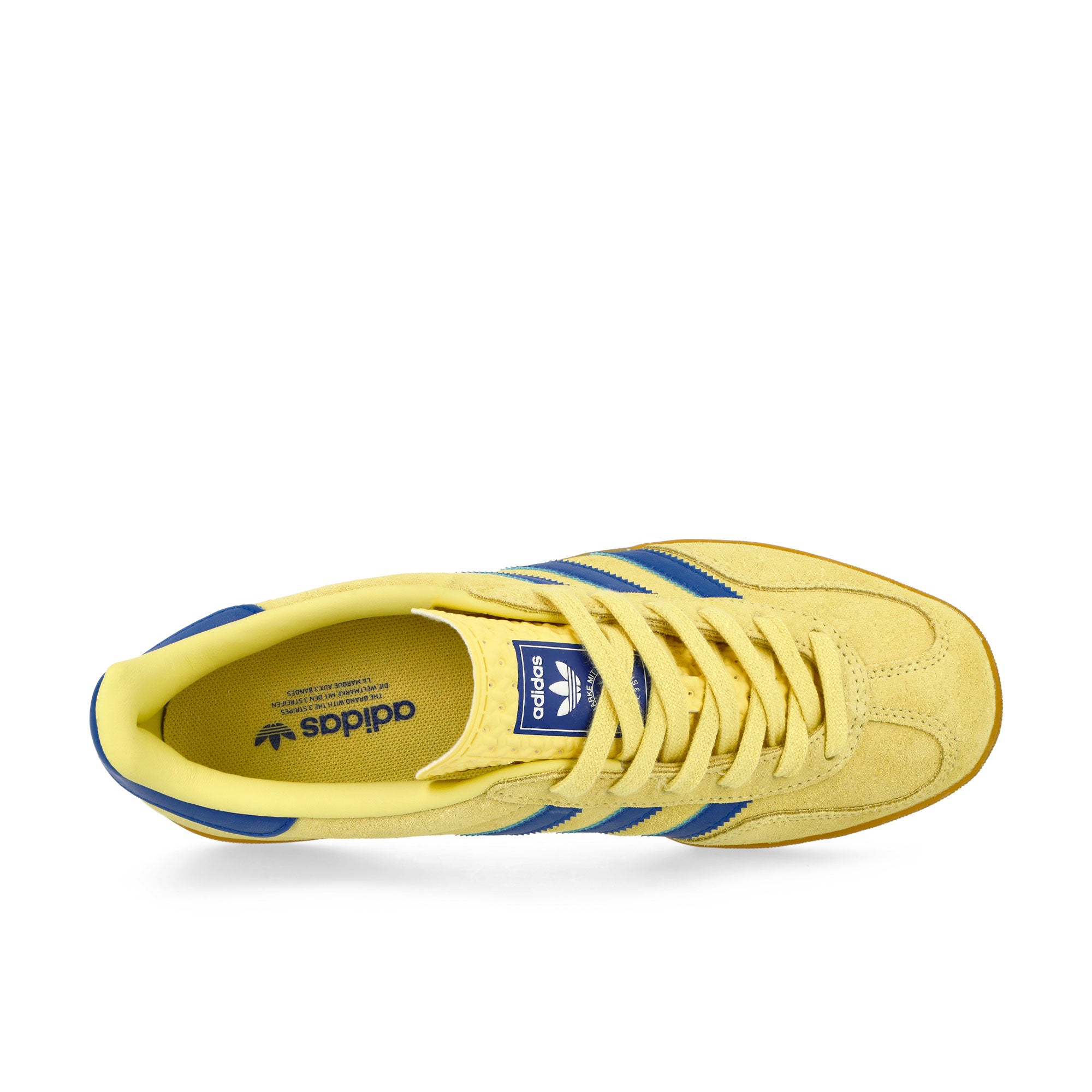 adidas Gazelle Indoor Powder Yellow / Team Royal Blue / Footwear White Low Top Sneakers Detailfoto | Overkill