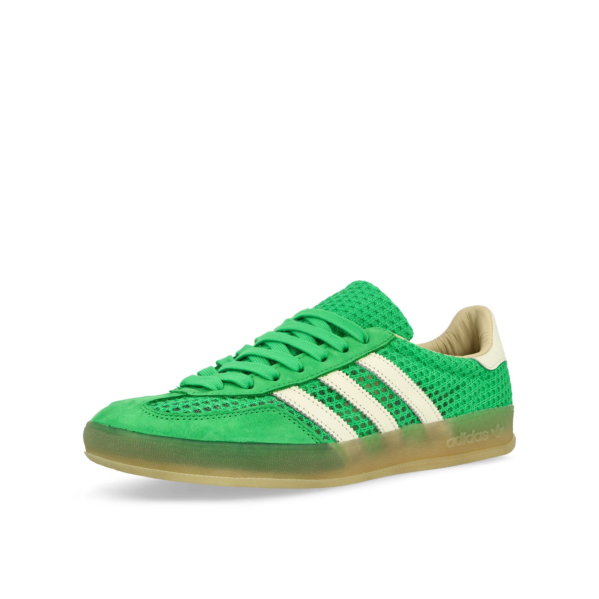adidas Gazelle Indoor Energy Green / Off White / Magic Beige Low Top Sneakers Close Up | Overkill