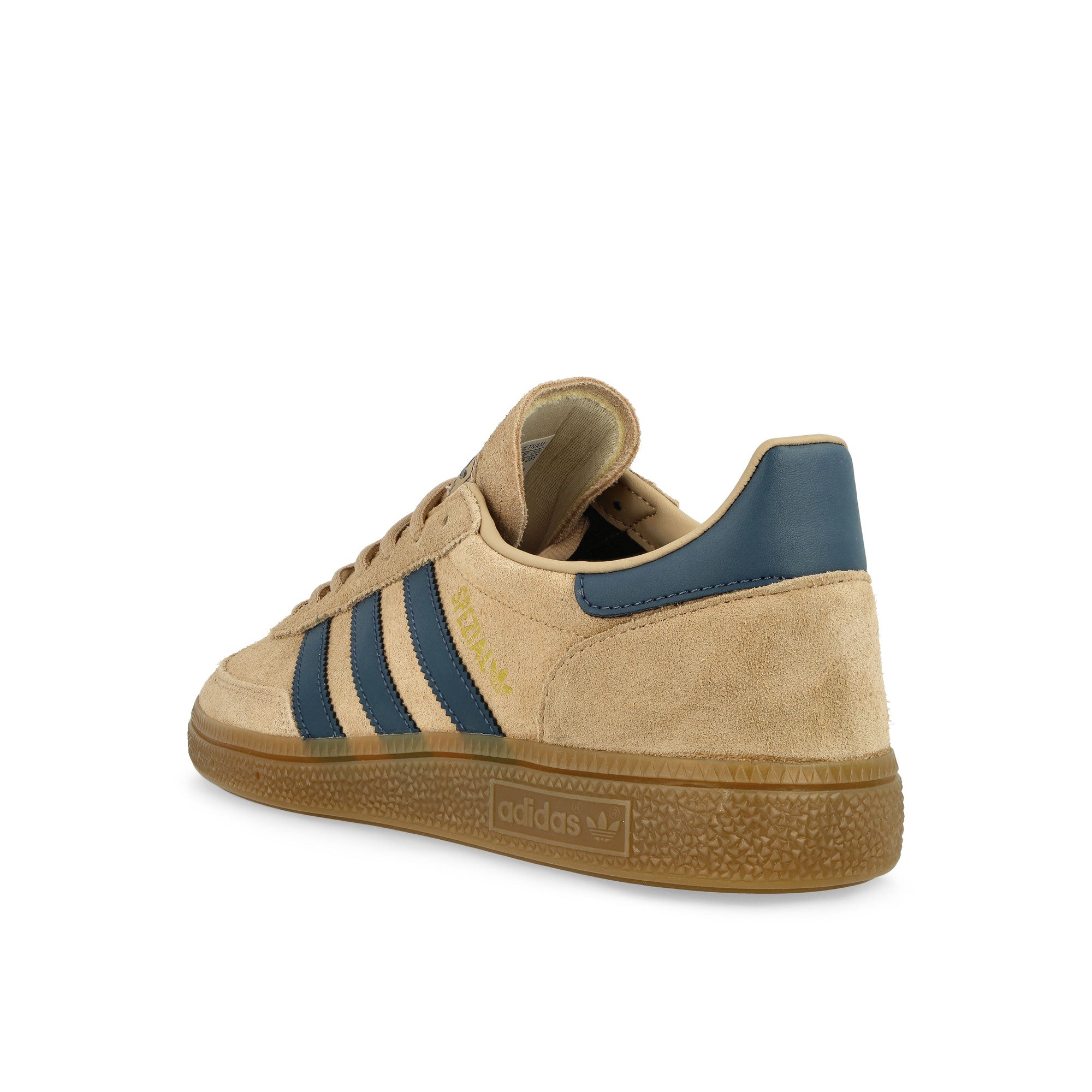 adidas Handball Spezial Warm Sandstone / Preloved Ink / Gold Metallic Low Top Sneakers Material | Overkill
